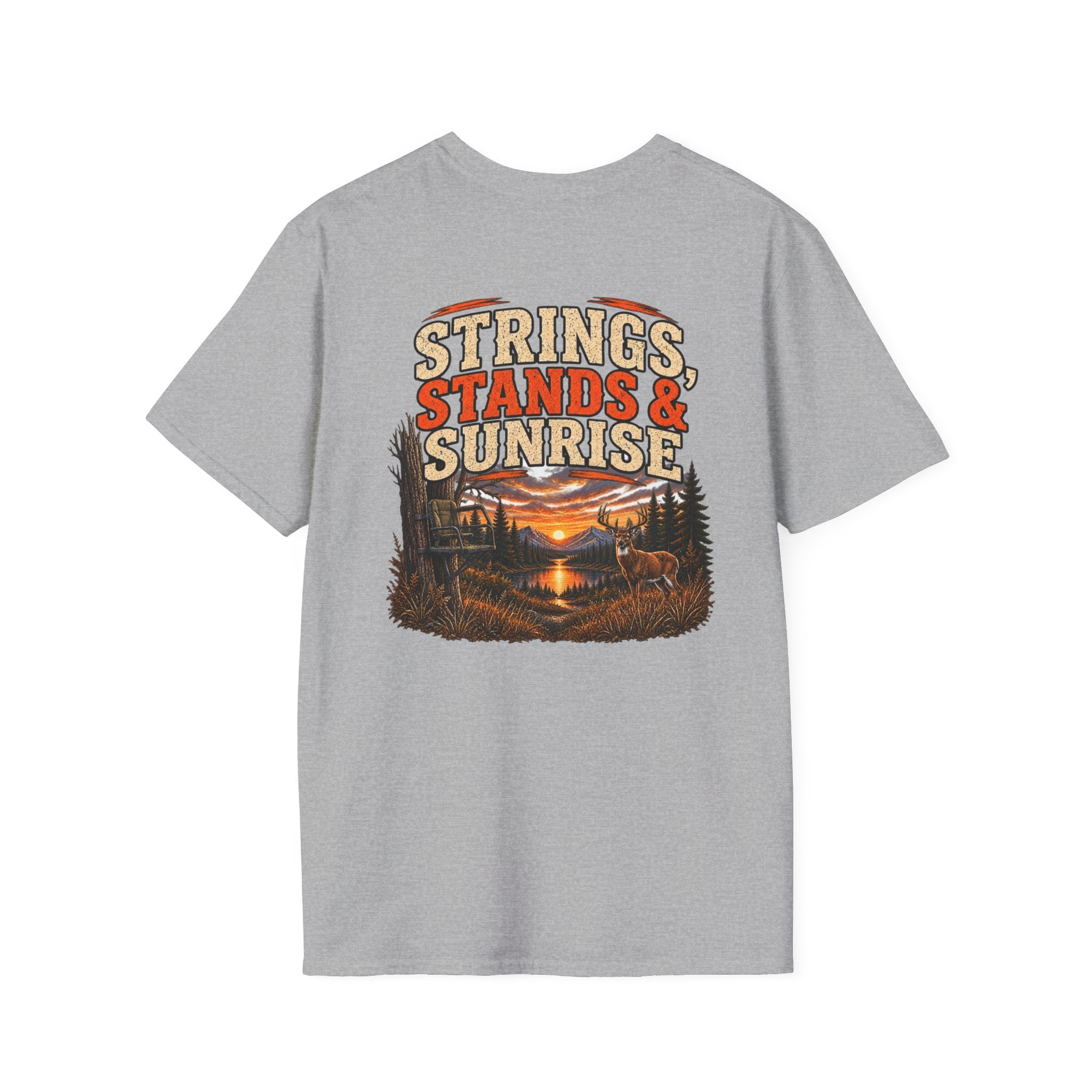 Rack & Ridge Deer Antler Logo T-Shirt — Outdoor Hunting Cabin Tee