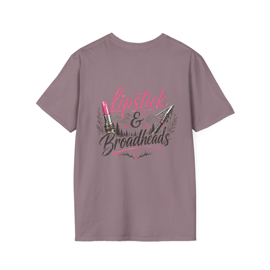 RACK & RIDGE Women's Lipstick & Broadheads Pink Antler Tee