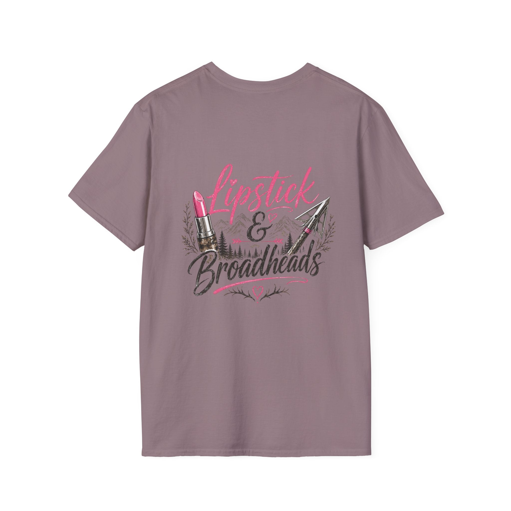 RACK & RIDGE Women's Lipstick & Broadheads Pink Antler Tee