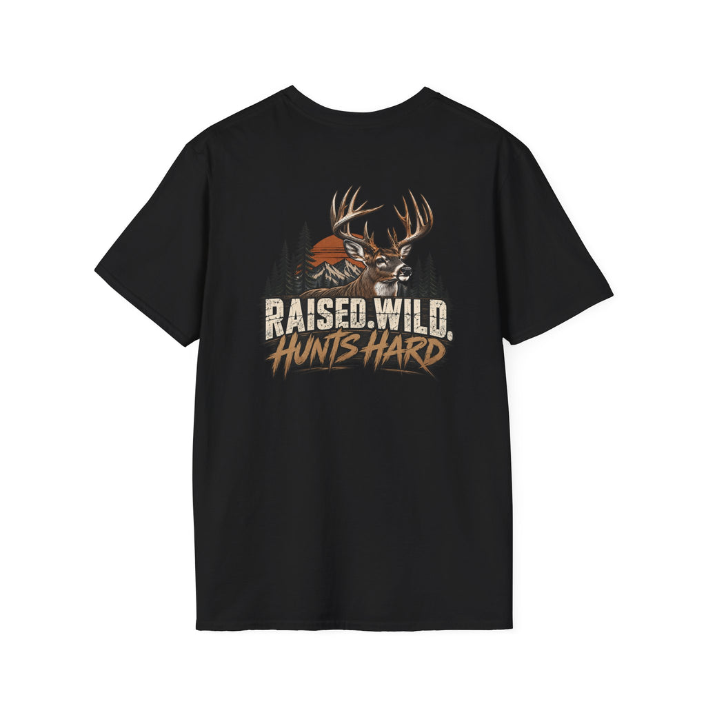 Rack & Ridge Antler Logo T‑Shirt — Rustic Hunting Outdoors Tee