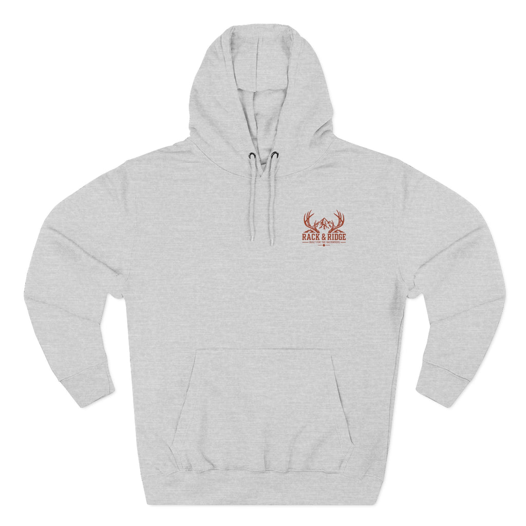 Antlers & Adrenaline Hoodie — Hunting Graphic Fleece Pullover