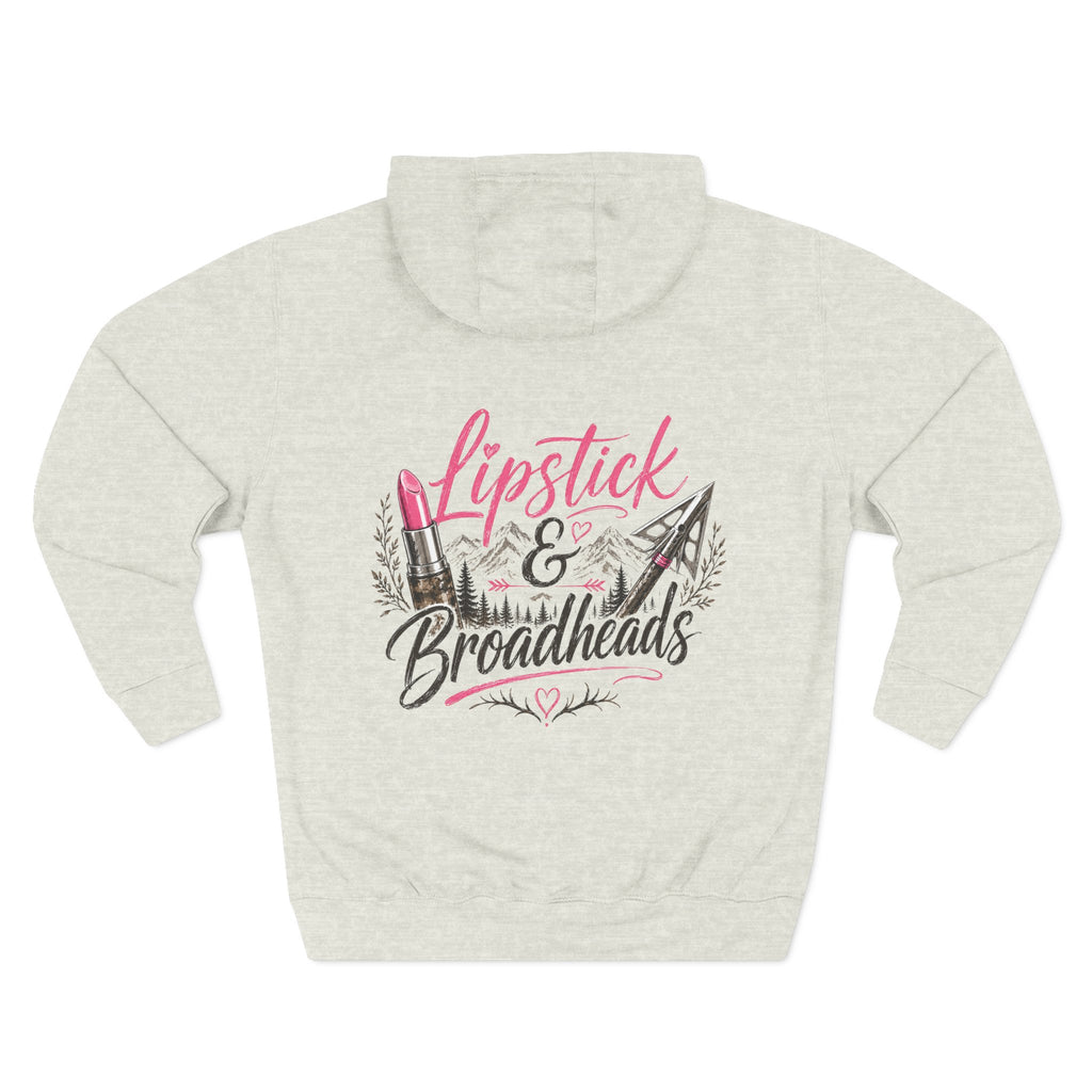 RACK & RIDGE Lipstick & Broadheads Women's Hunting Fleece Hoodie