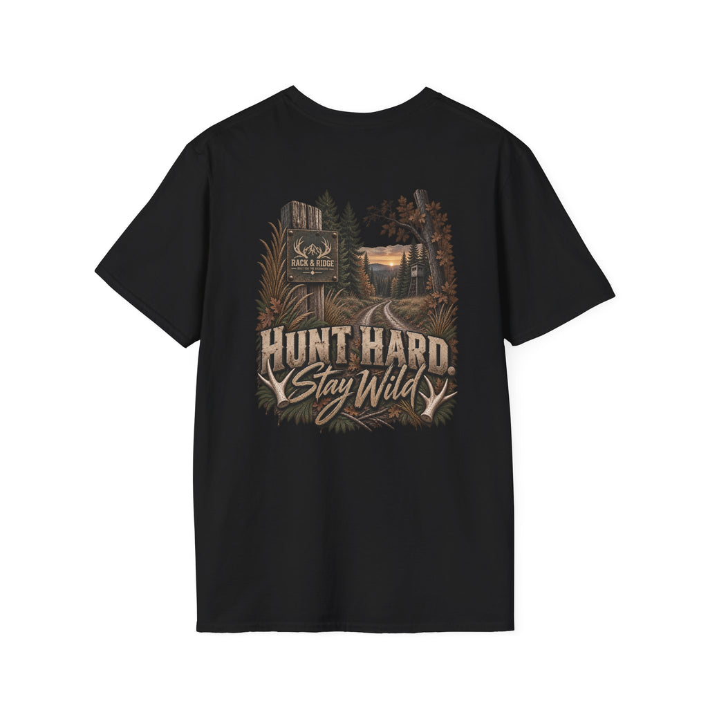 Rack & Ridge | Hunt hard. Stay wild. T-Shirt
