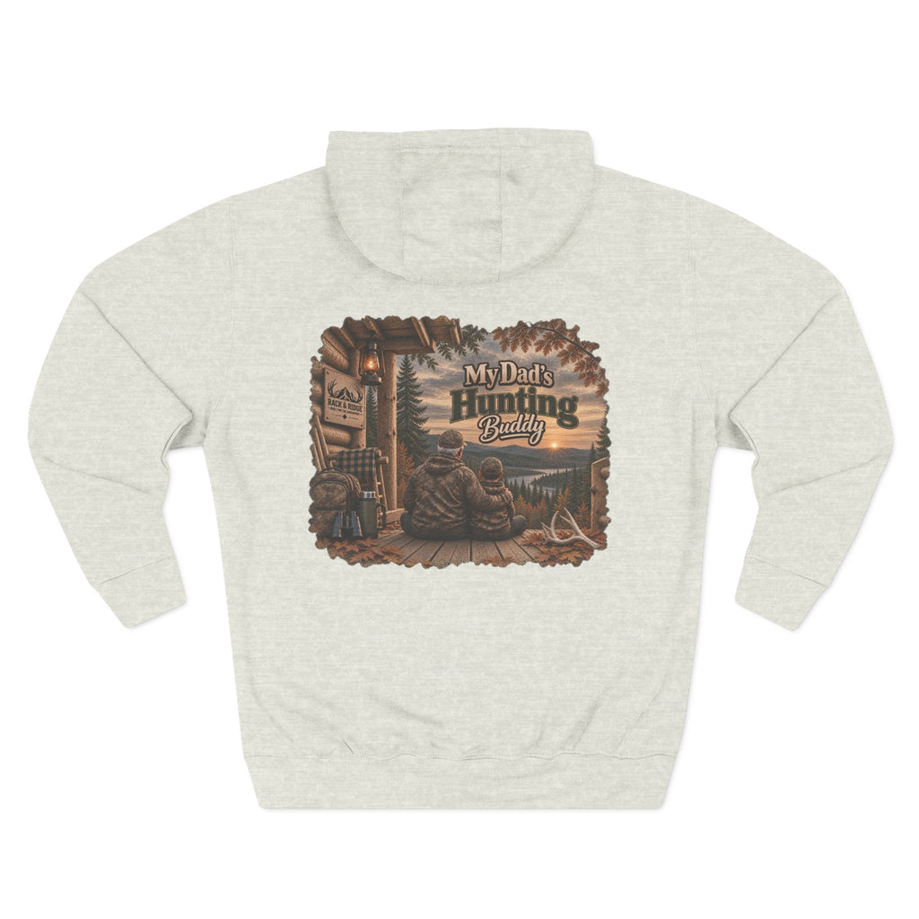 My Dad's Hunting Buddy Hoodie — Cozy Father-Son Outdoor Fleece Pullover