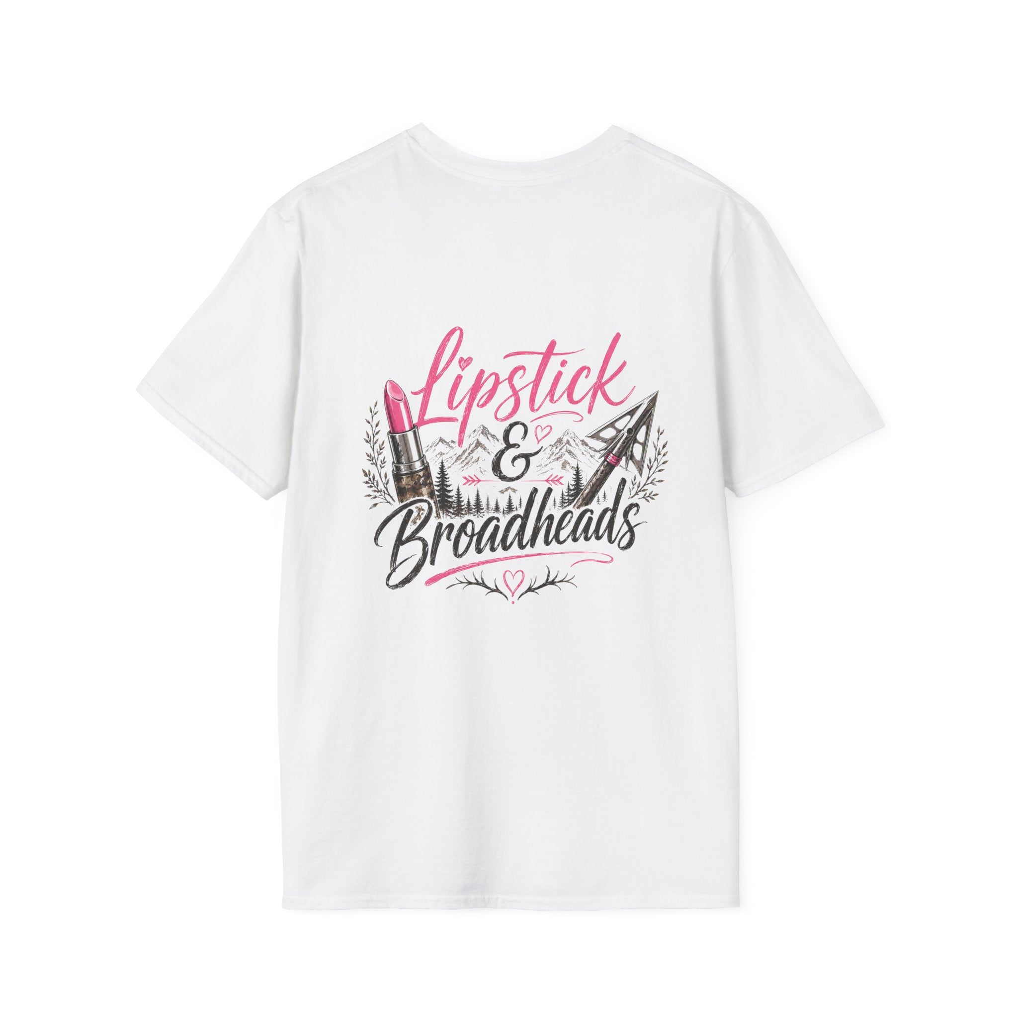 RACK & RIDGE Women's Lipstick & Broadheads Pink Antler Tee
