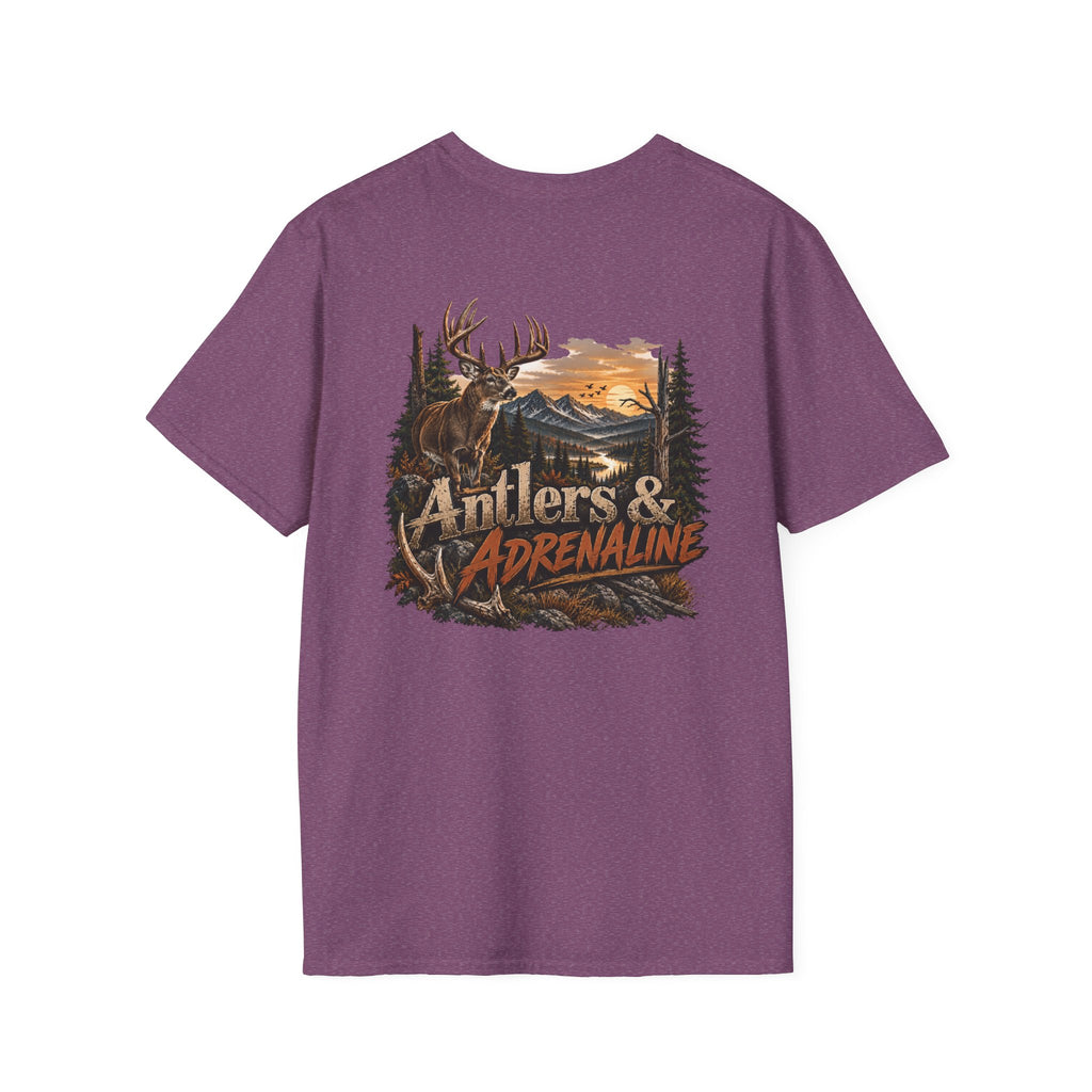 T-Shirt — Rack & Ridge Antler Logo Casual Outdoor Tee