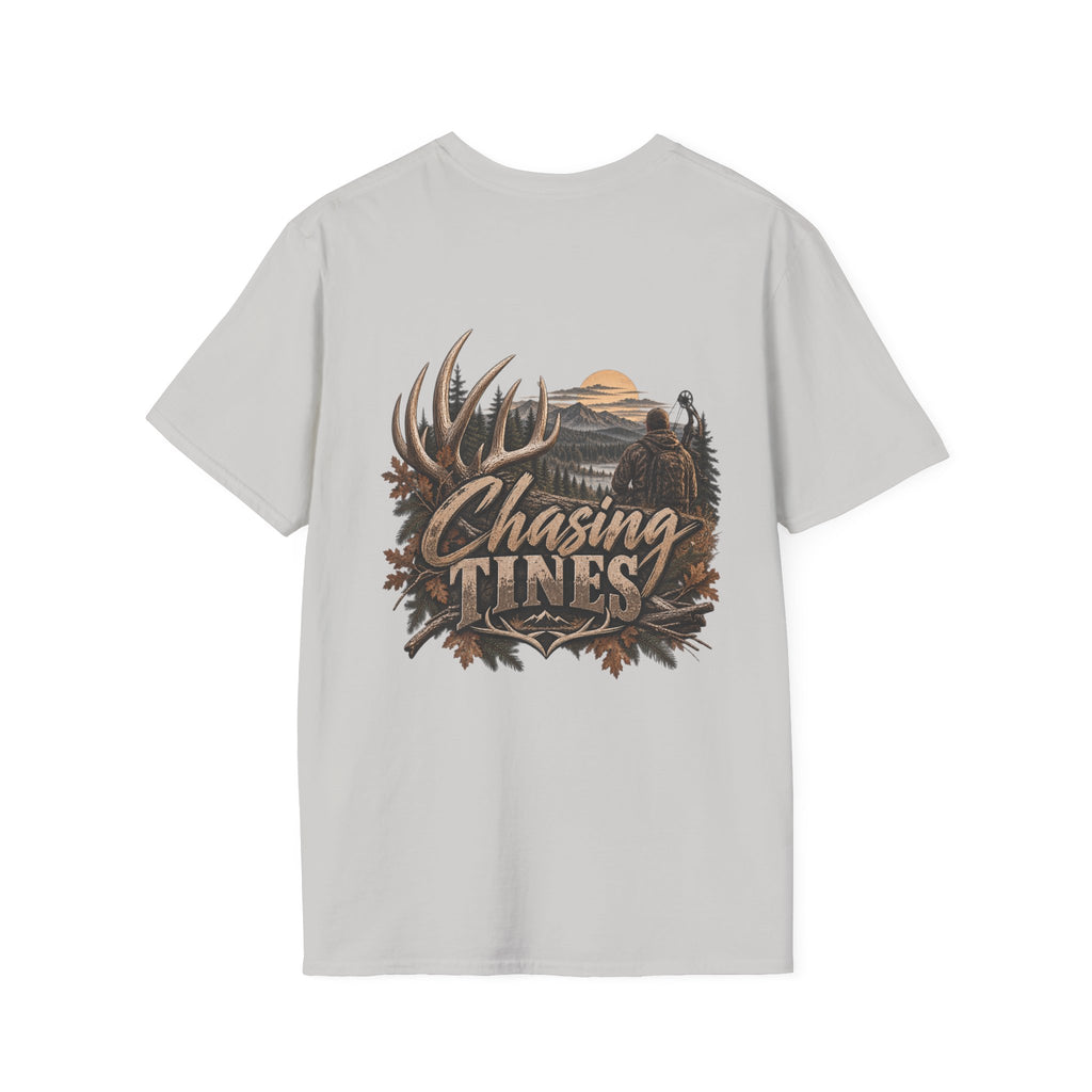 Rack & Ridge Hunting Logo T-Shirt — Outdoorsman Deer Antler Tee
