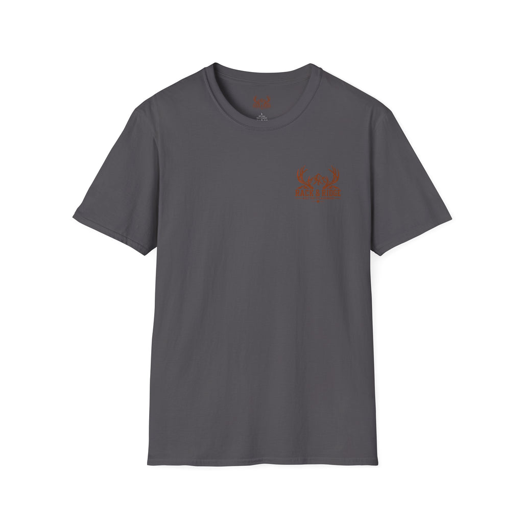 Rack & Ridge Deer Antler Logo T-Shirt — Hunting Outdoors Tee