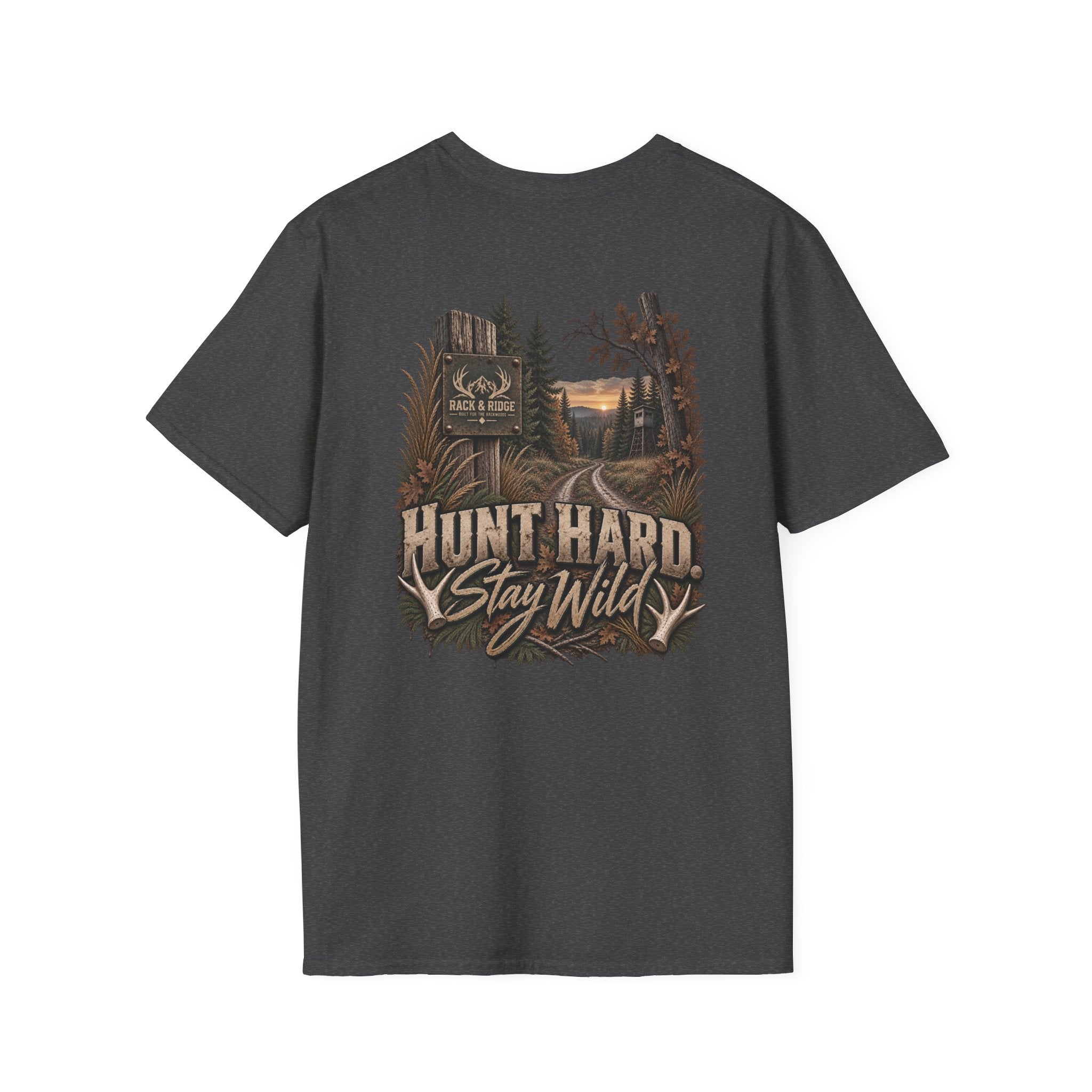 Rack & Ridge | Hunt hard. Stay wild. T-Shirt