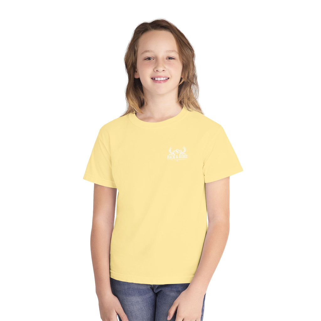 RACK & RIDGE Little Boots, Big Woods Youth Girls' Woodland T-Shirt