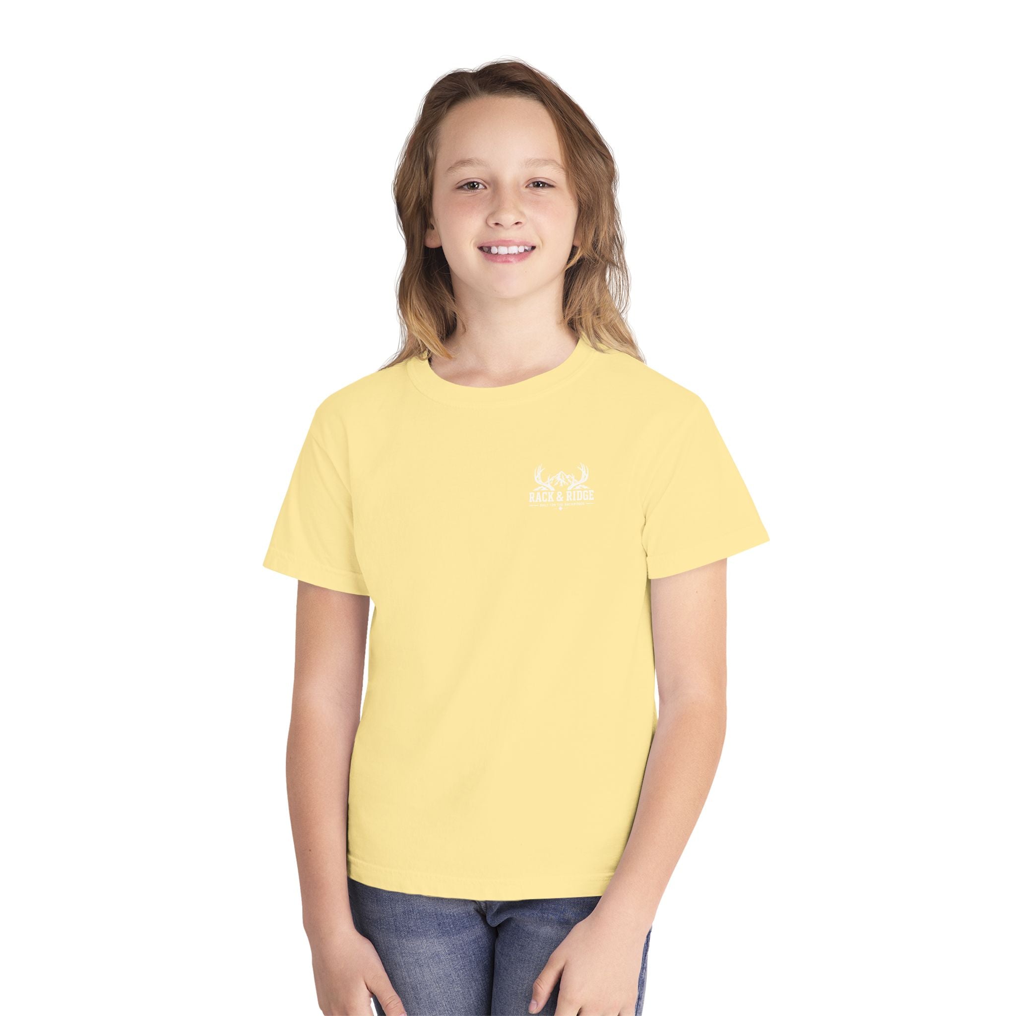RACK & RIDGE Little Boots, Big Woods Youth Girls' Woodland T-Shirt