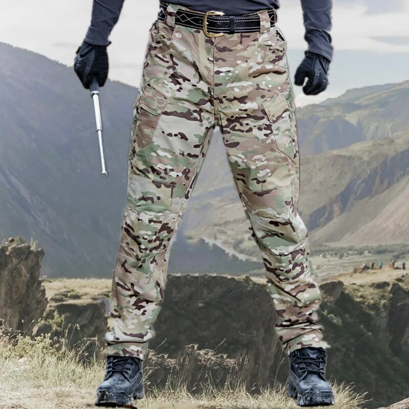 Men's Tactical Hiking Pants – Waterproof, Breathable & Multi-Pocket Cargo Trousers