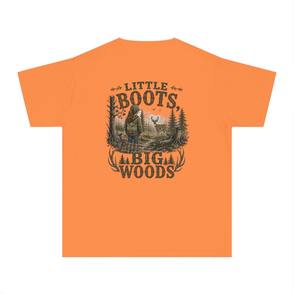 RACK & RIDGE Little Boots, Big Woods Youth Girls' Woodland T-Shirt