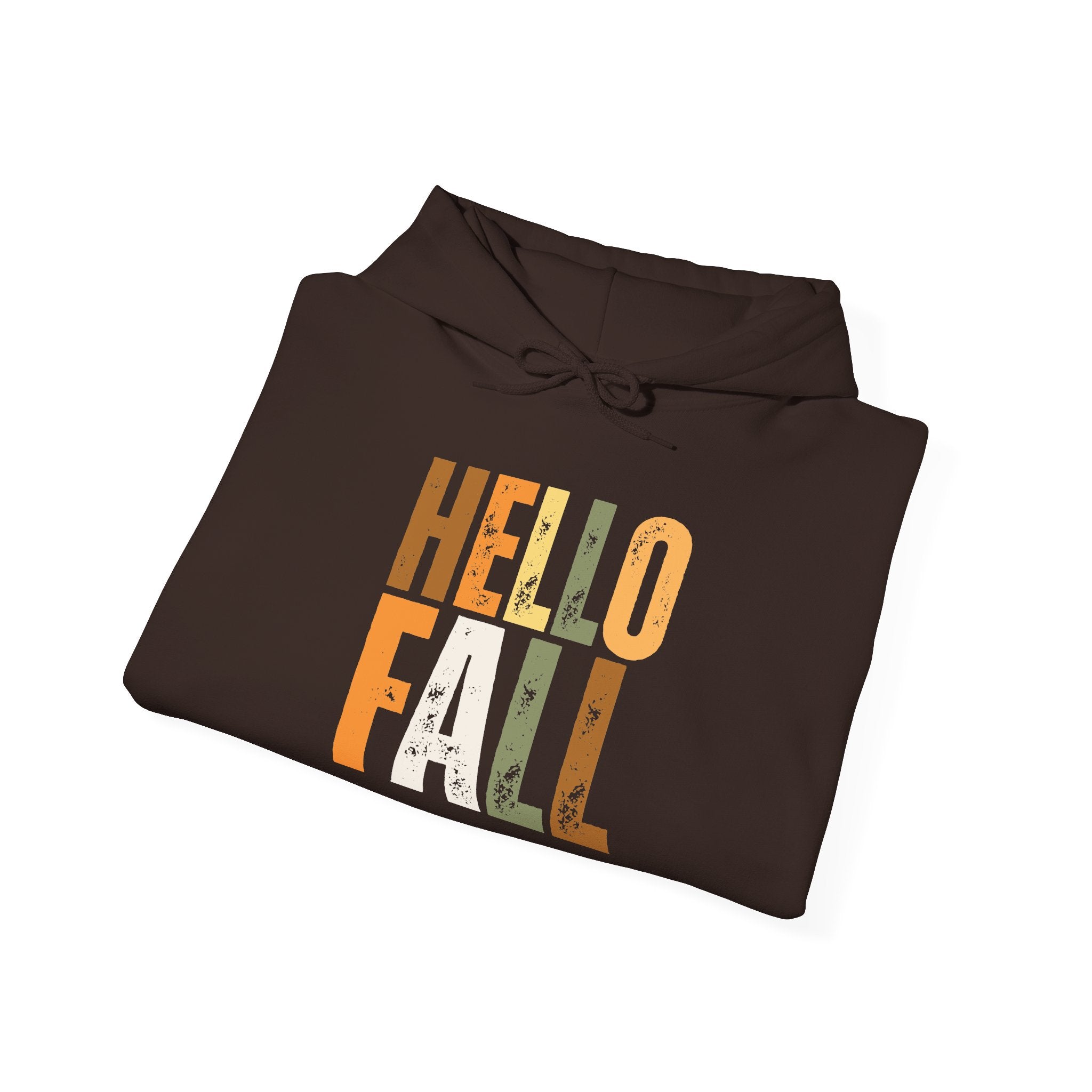 Hello Fall Hoodie — Cozy Autumn Graphic Sweatshirt