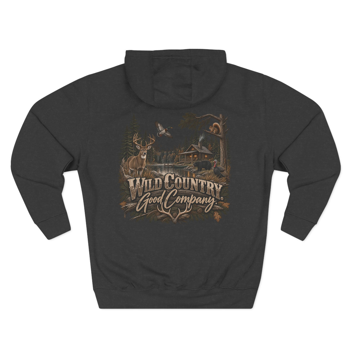 Wild Country Hoodie — "Wild Country Good Company" Graphic Fleece Pullover