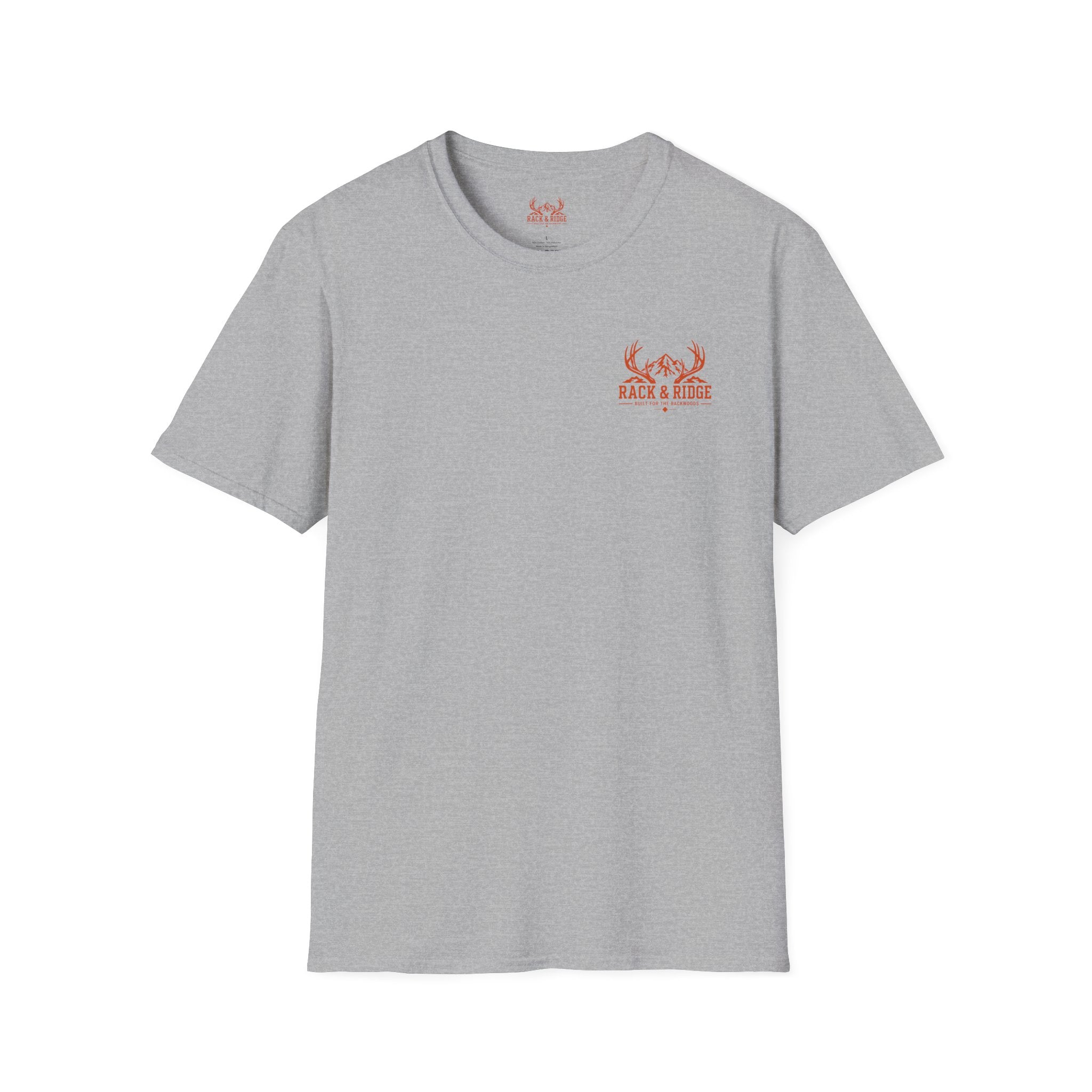 Rack & Ridge Antler Logo T-Shirt — Casual Outdoor Hunting Tee