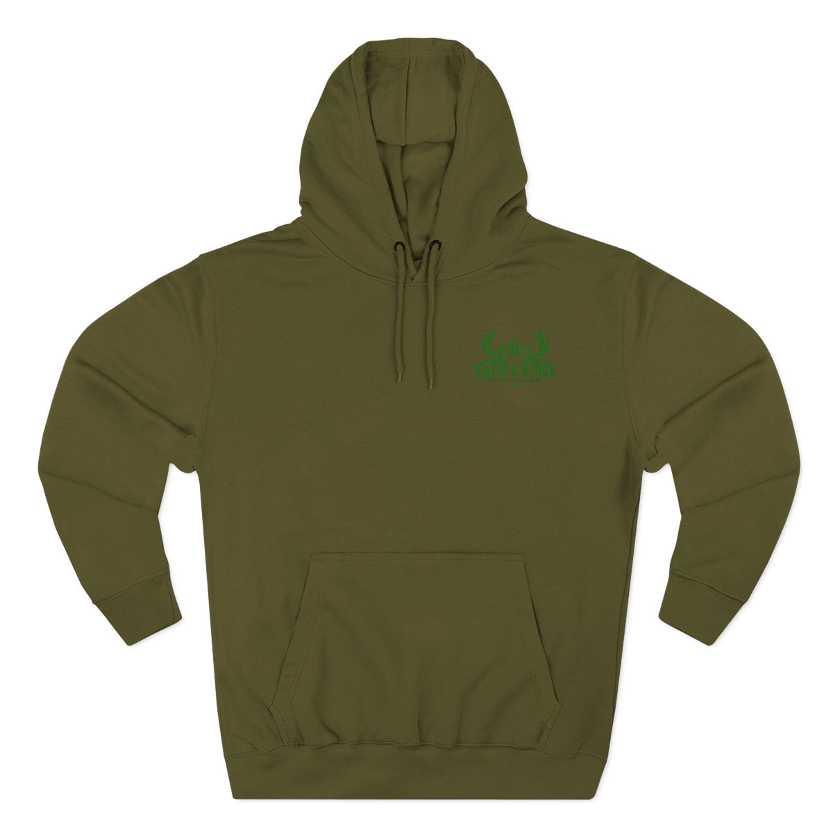 Wild Country Heavy Racks Hoodie — Buck Deer & Eagle Hunting Graphic