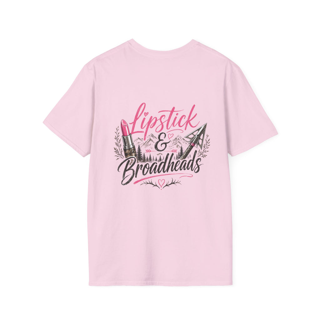 RACK & RIDGE Women's Lipstick & Broadheads Pink Antler Tee