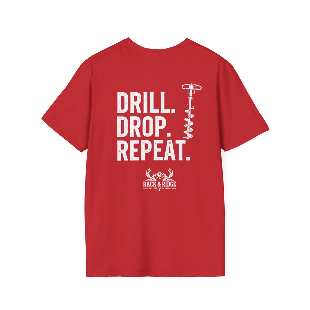 Drill. Drop. Repeat. | Rack & Ridge T-Shirt