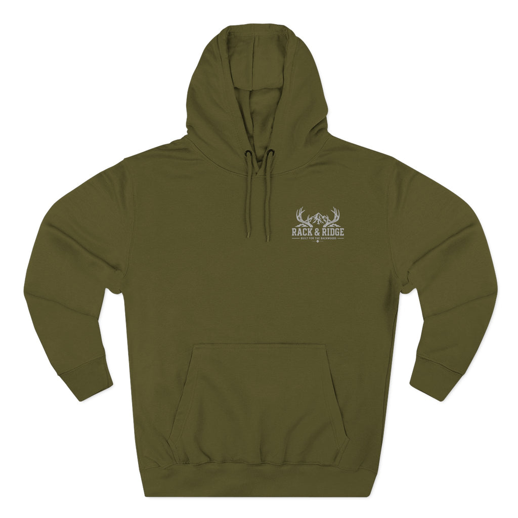 Hoodie – "The Pursuit Runs Deep" Deer Hunting Graphic Hooded Sweatshirt