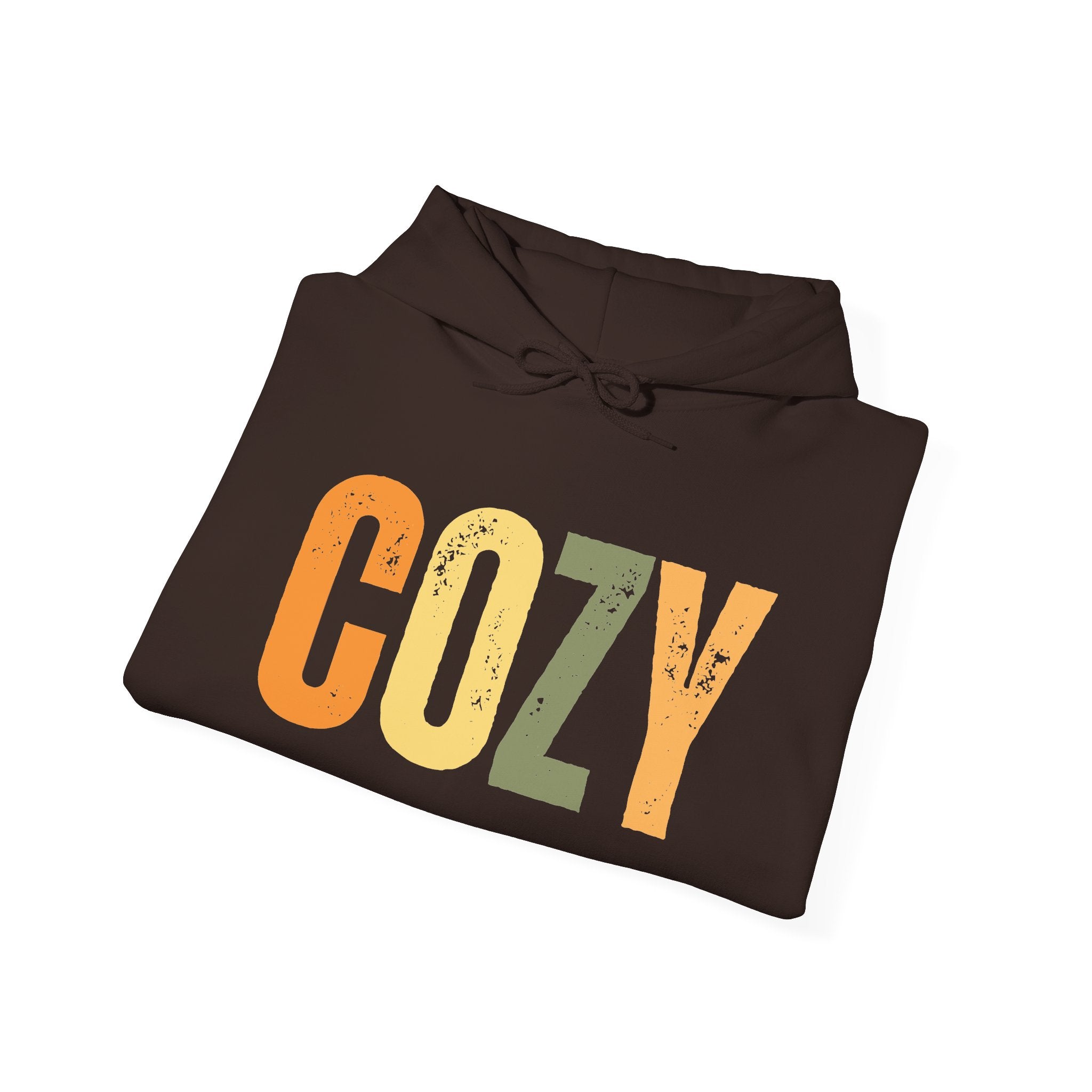 Cozy Retro Hoodie | "COZY" Fall Pullover Sweatshirt