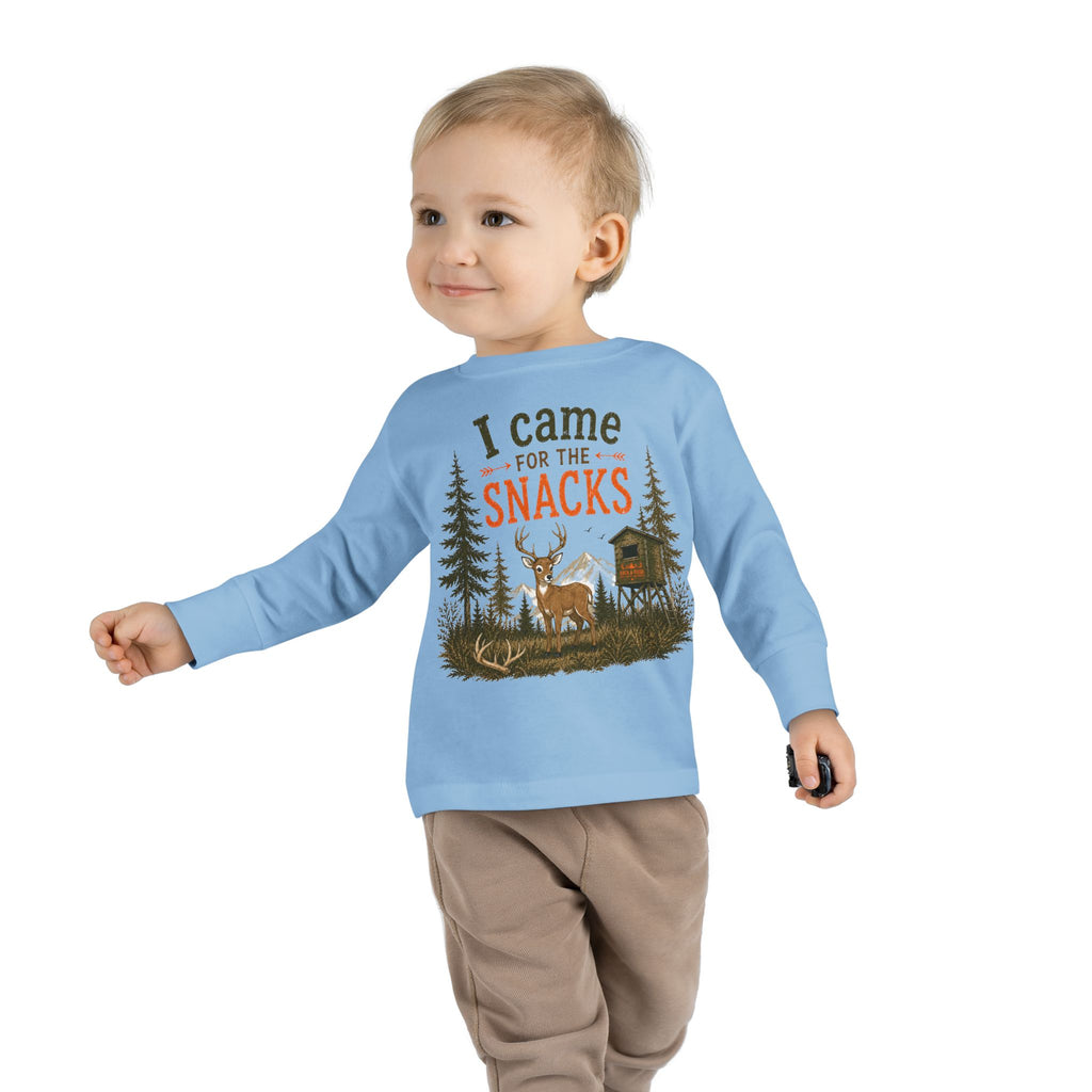 RACK & RIDGE I Came for the Snacks Toddler Long-Sleeve Tee