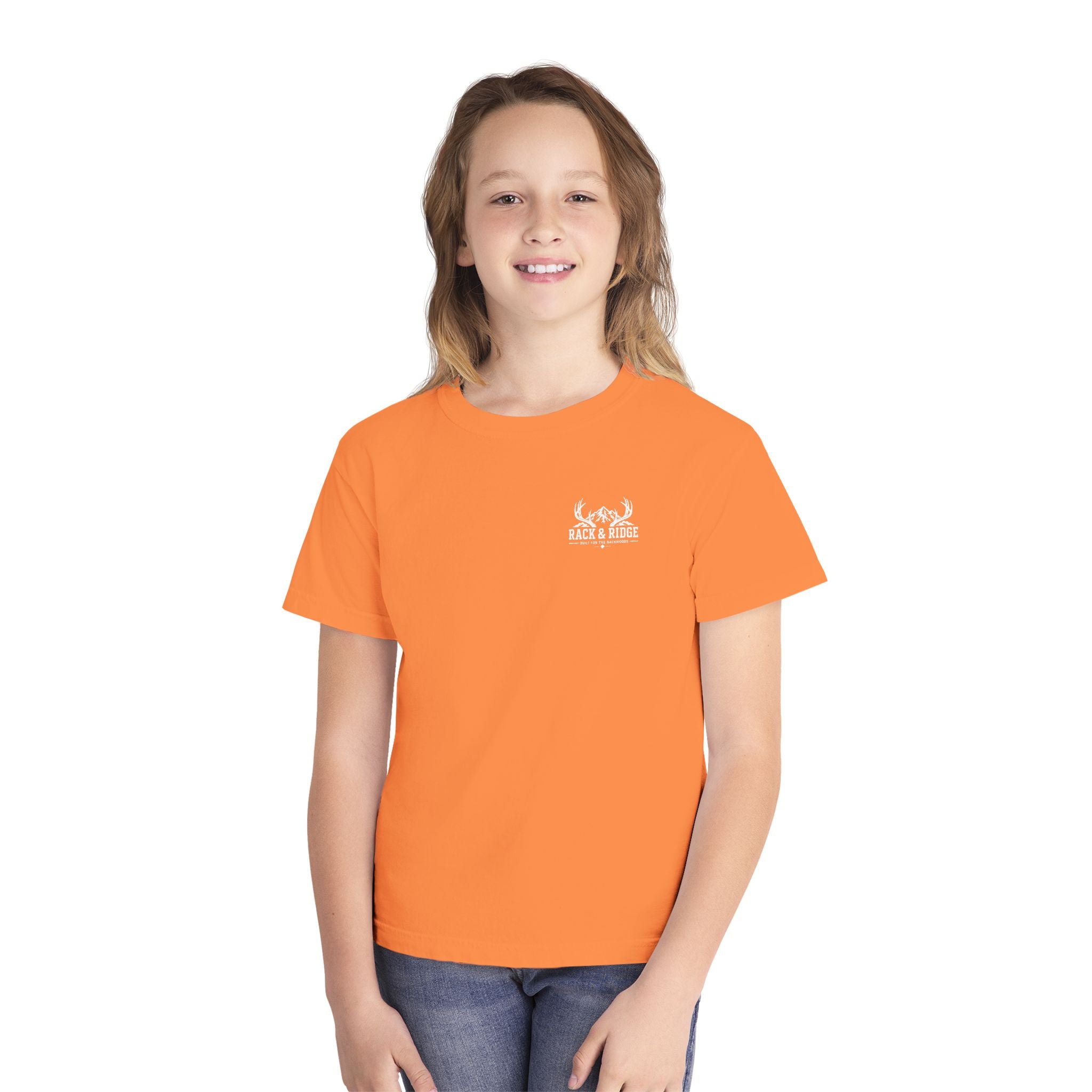RACK & RIDGE Little Boots, Big Woods Youth Girls' Woodland T-Shirt