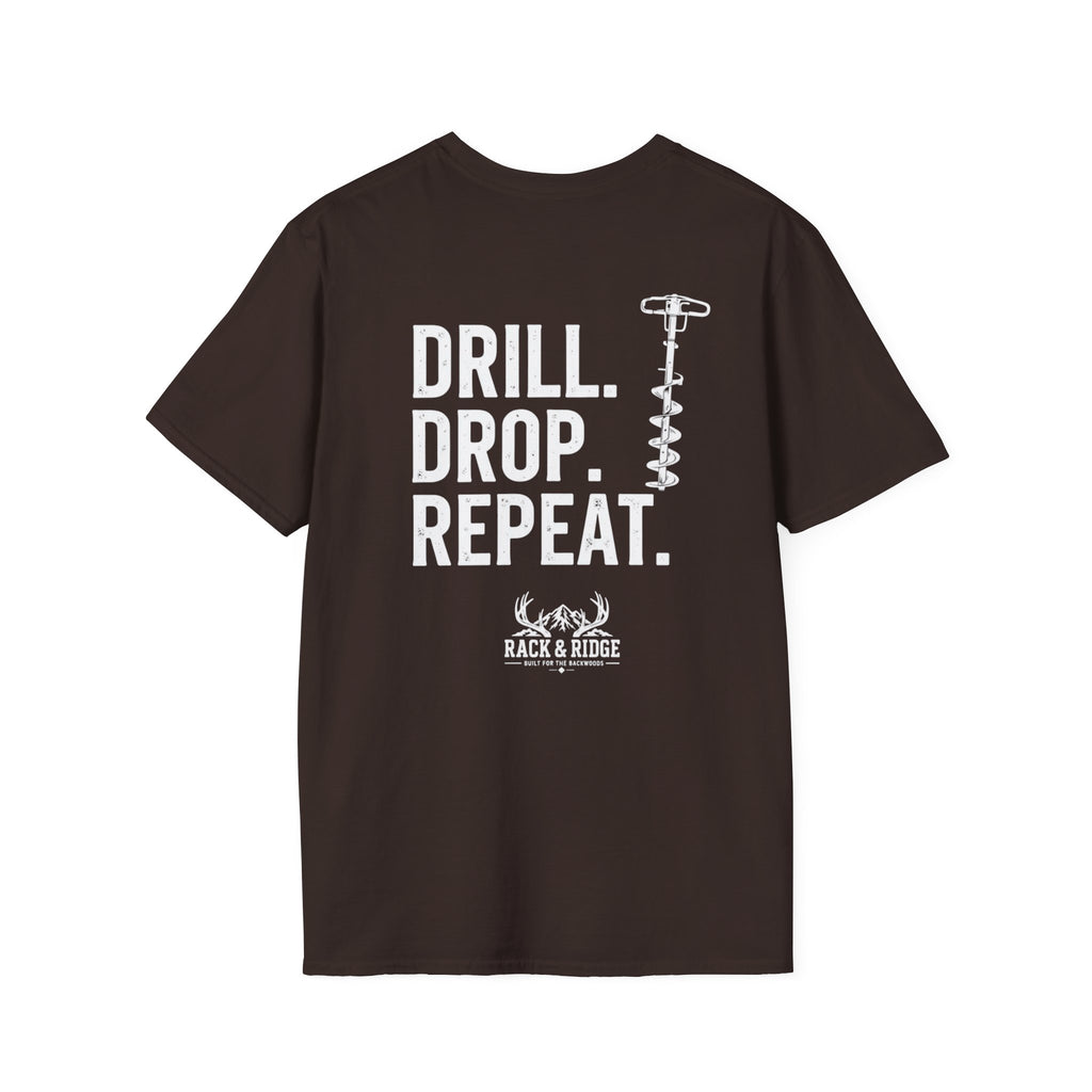 Drill. Drop. Repeat. | Rack & Ridge T-Shirt