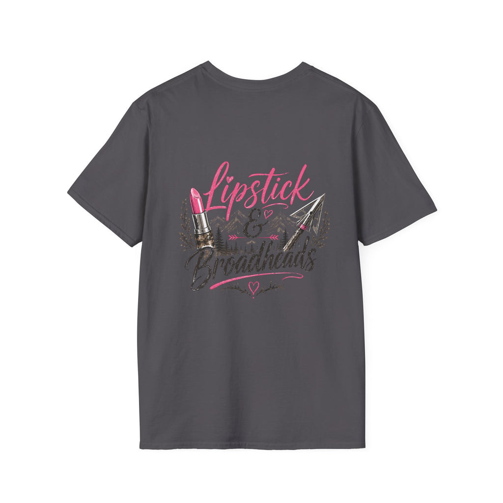 RACK & RIDGE Women's Lipstick & Broadheads Pink Antler Tee