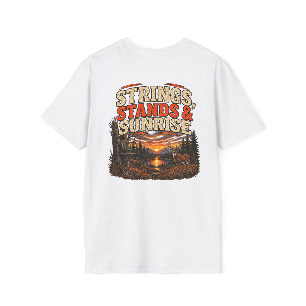 Rack & Ridge Deer Antler Logo T-Shirt — Outdoor Hunting Cabin Tee