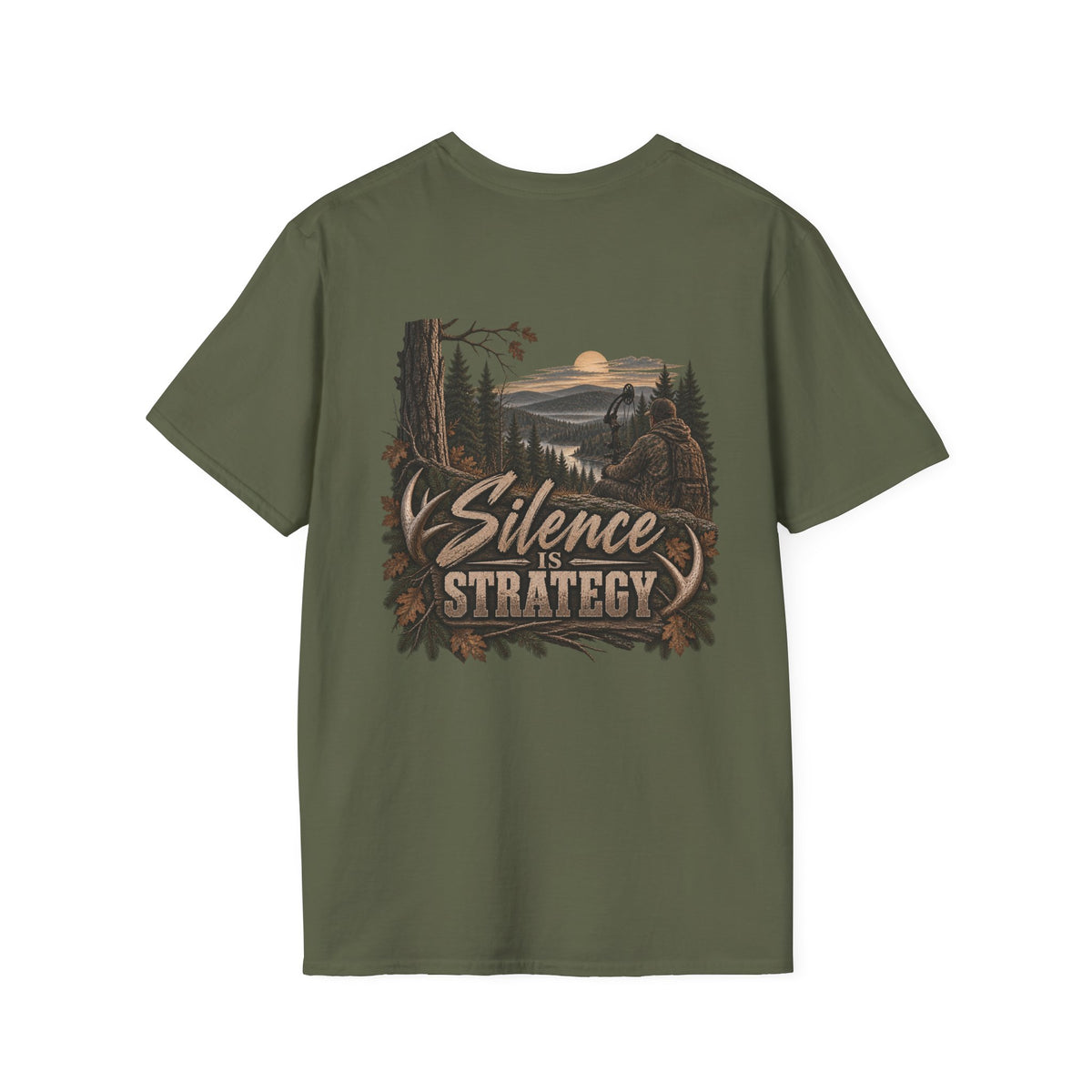 T-Shirt — Rack & Ridge Hunting Logo Tee (Deer Antlers)