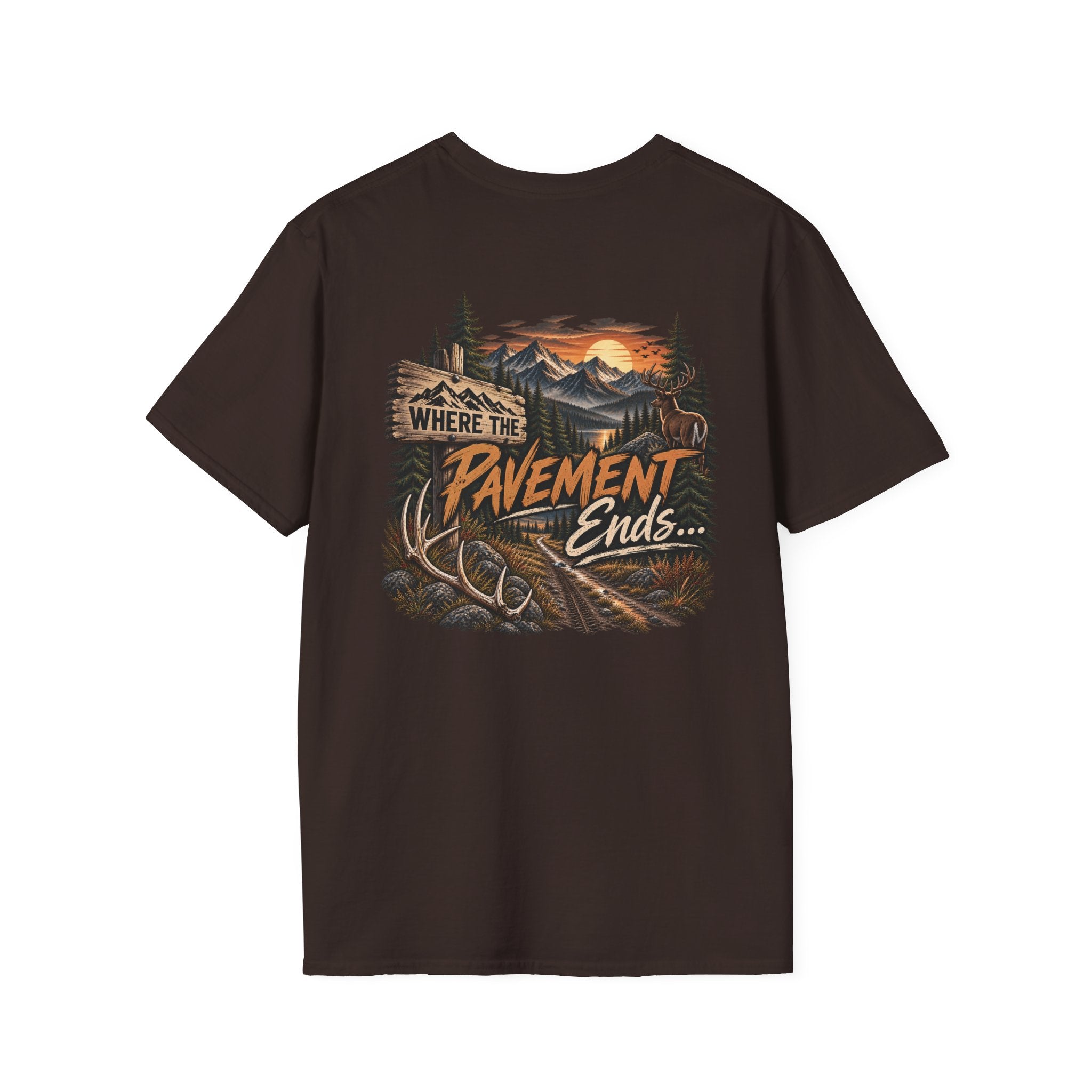 T-Shirt — 'Hike & Hike' Minimal Outdoor Logo Tee (Adventure, Nature Lover Gift)
