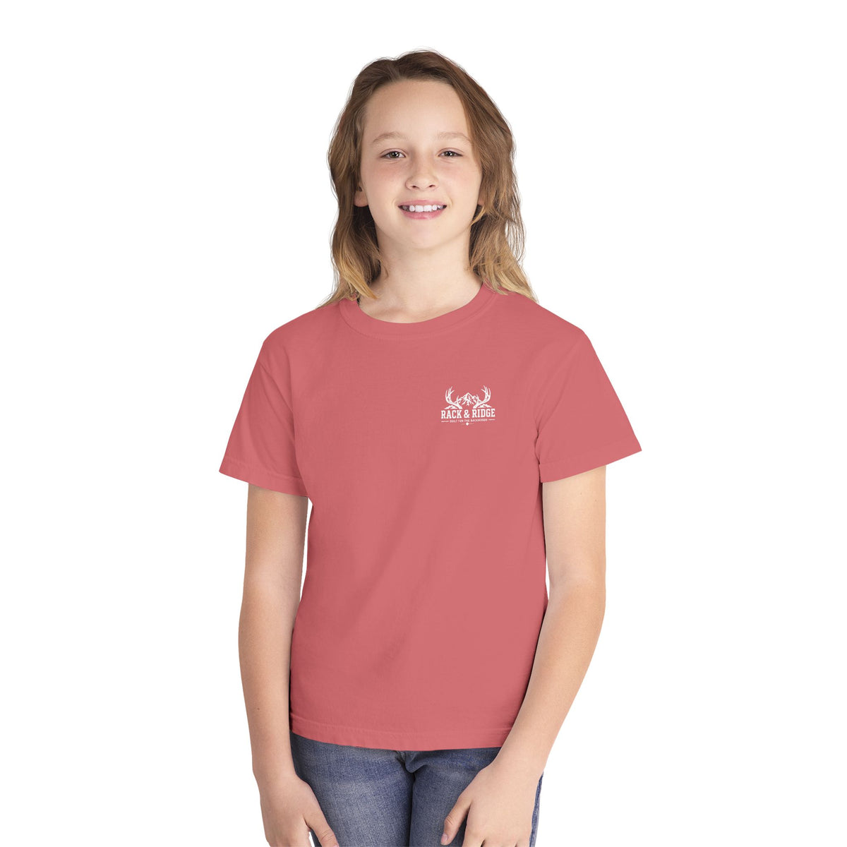 RACK & RIDGE Little Boots, Big Woods Youth Girls' Woodland T-Shirt