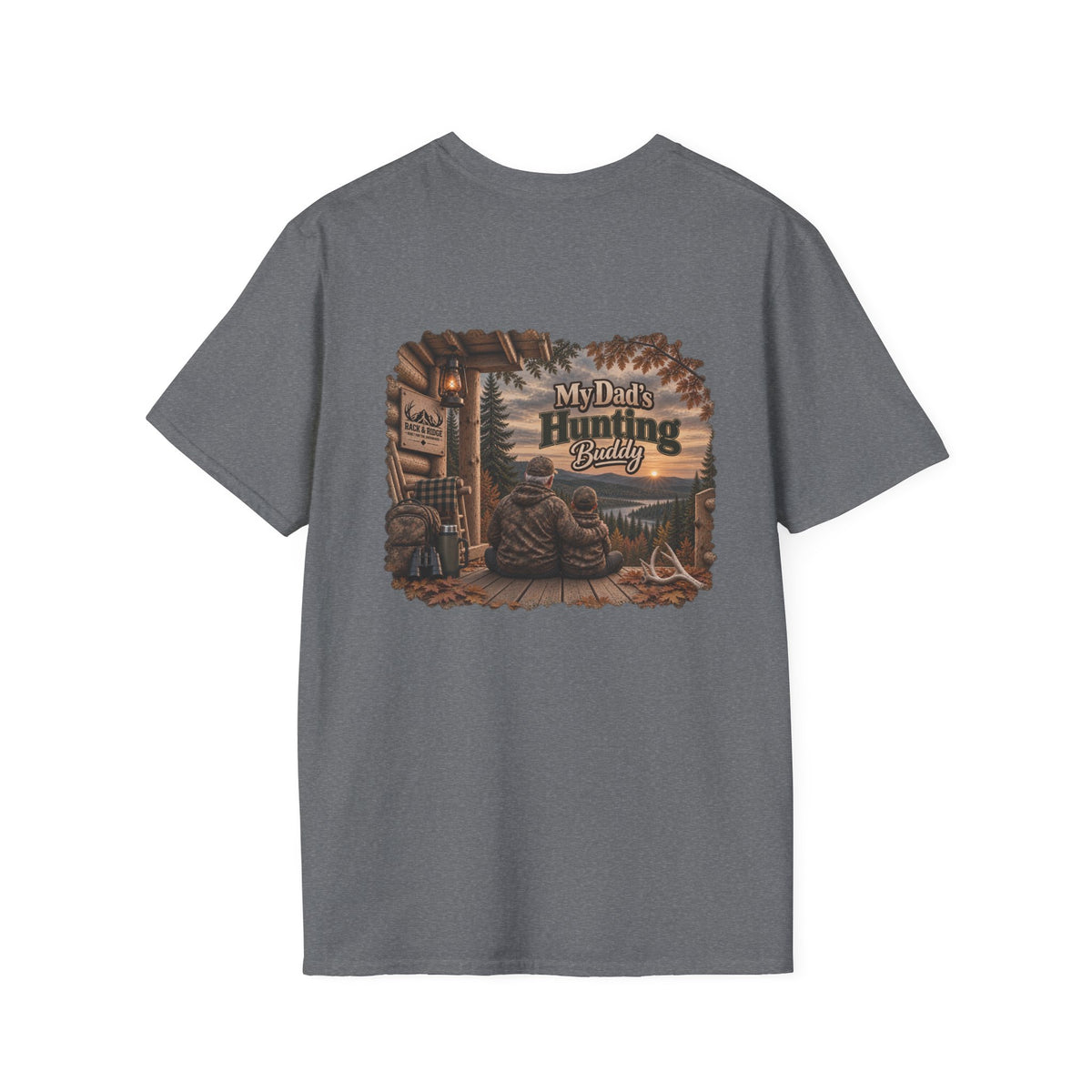 Rack & Ridge Deer Antler Logo T-Shirt — Hunting Outdoors Tee