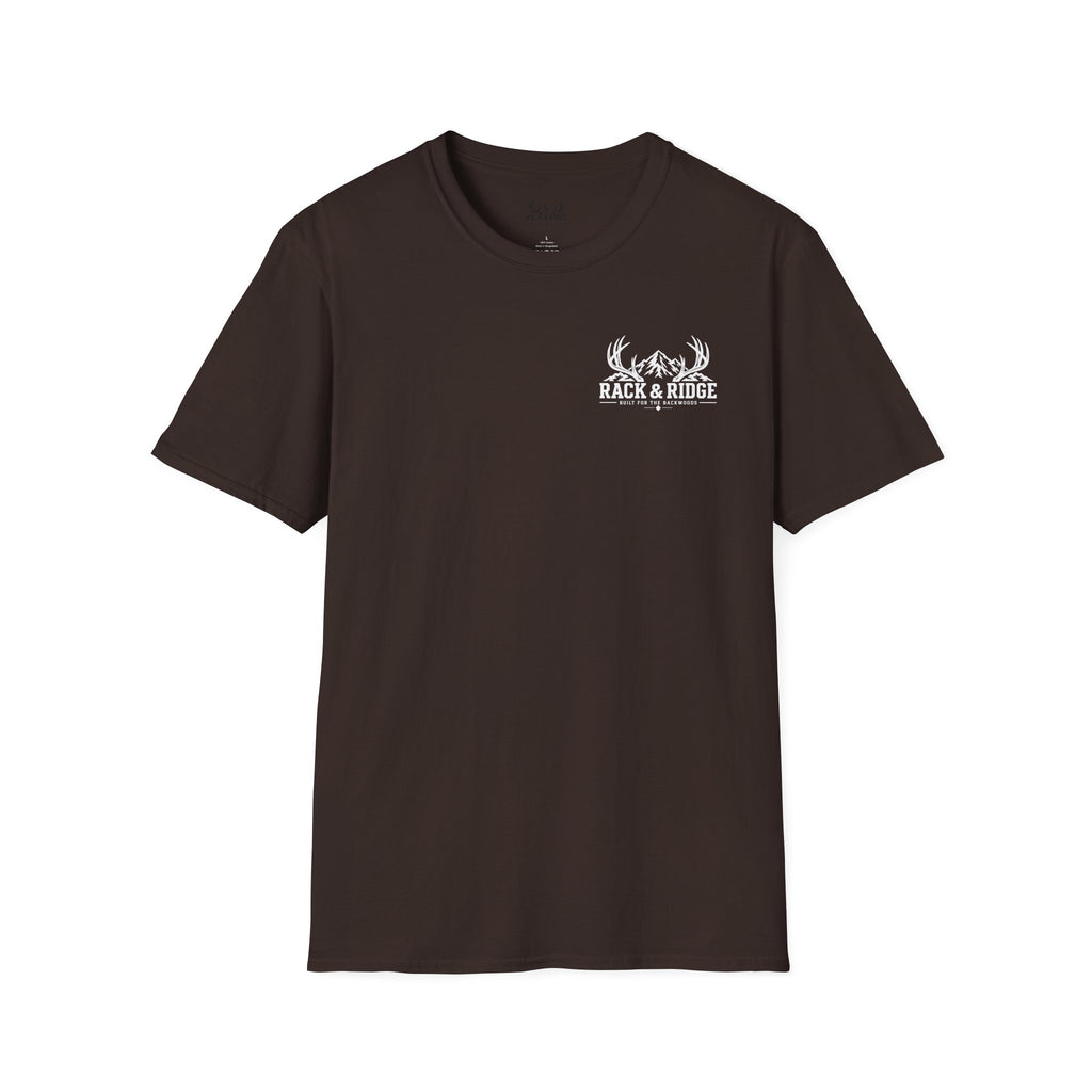 Rack & Ridge Hunting T‑Shirt — Mountain Antler Logo Tee