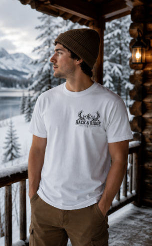 "Frozen but Fishin' " | Rack & Ridge T-Shirt