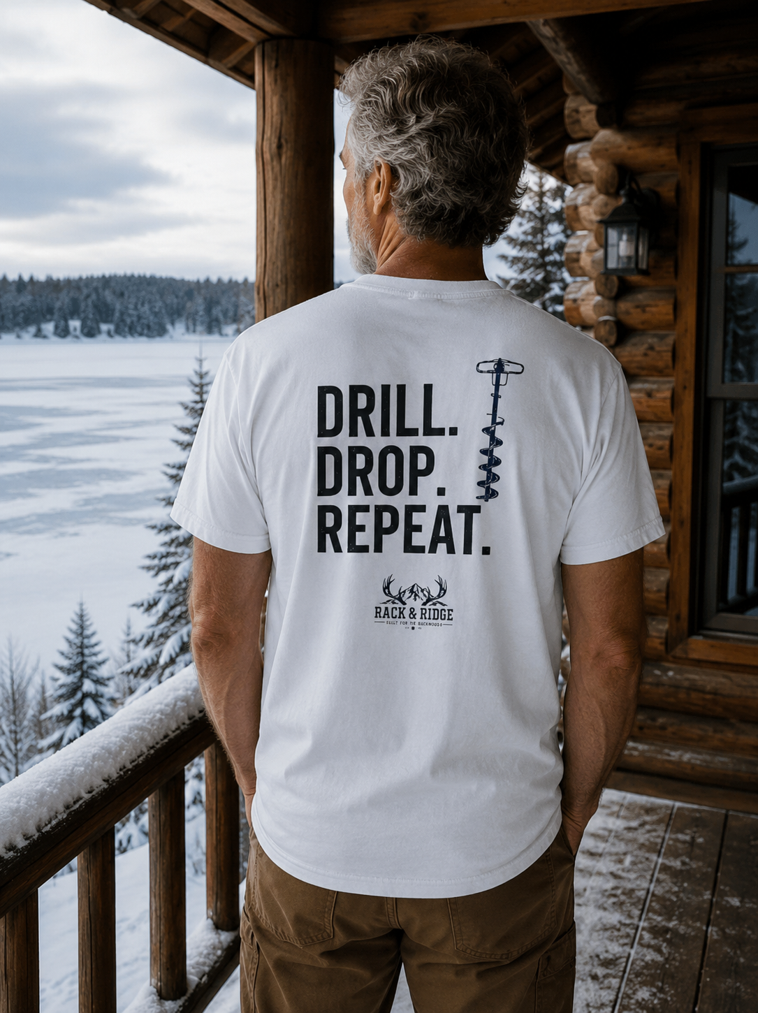 Drill. Drop. Repeat. | Rack & Ridge T-Shirt