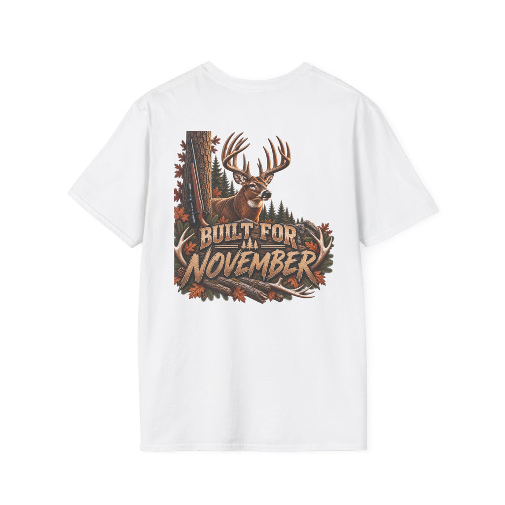 Rack & Ridge Antler Logo T‑Shirt — Outdoorsy Hunting Lodge Tee