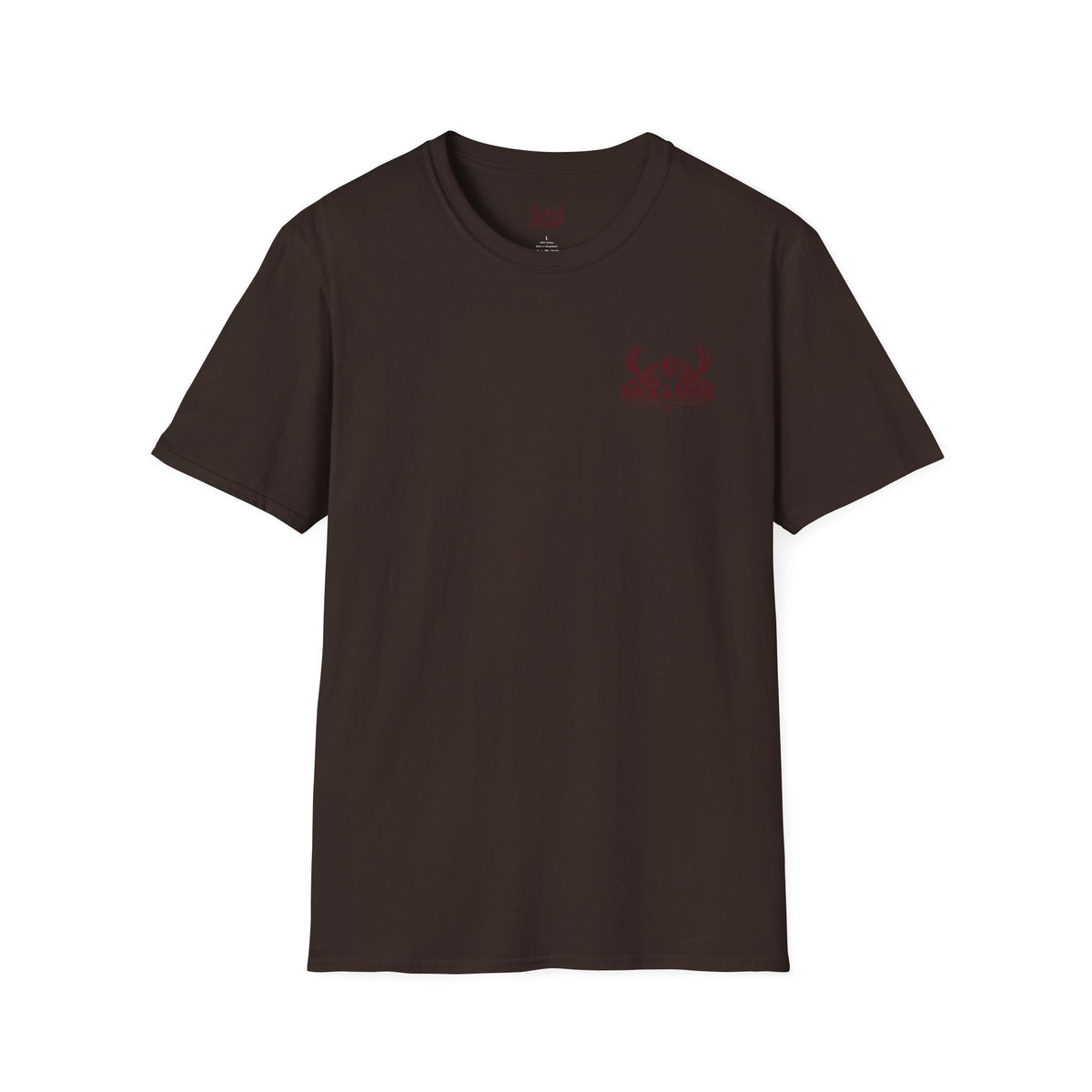 Rack & Ridge Antler Logo T-Shirt — Casual Outdoor Graphic Tee