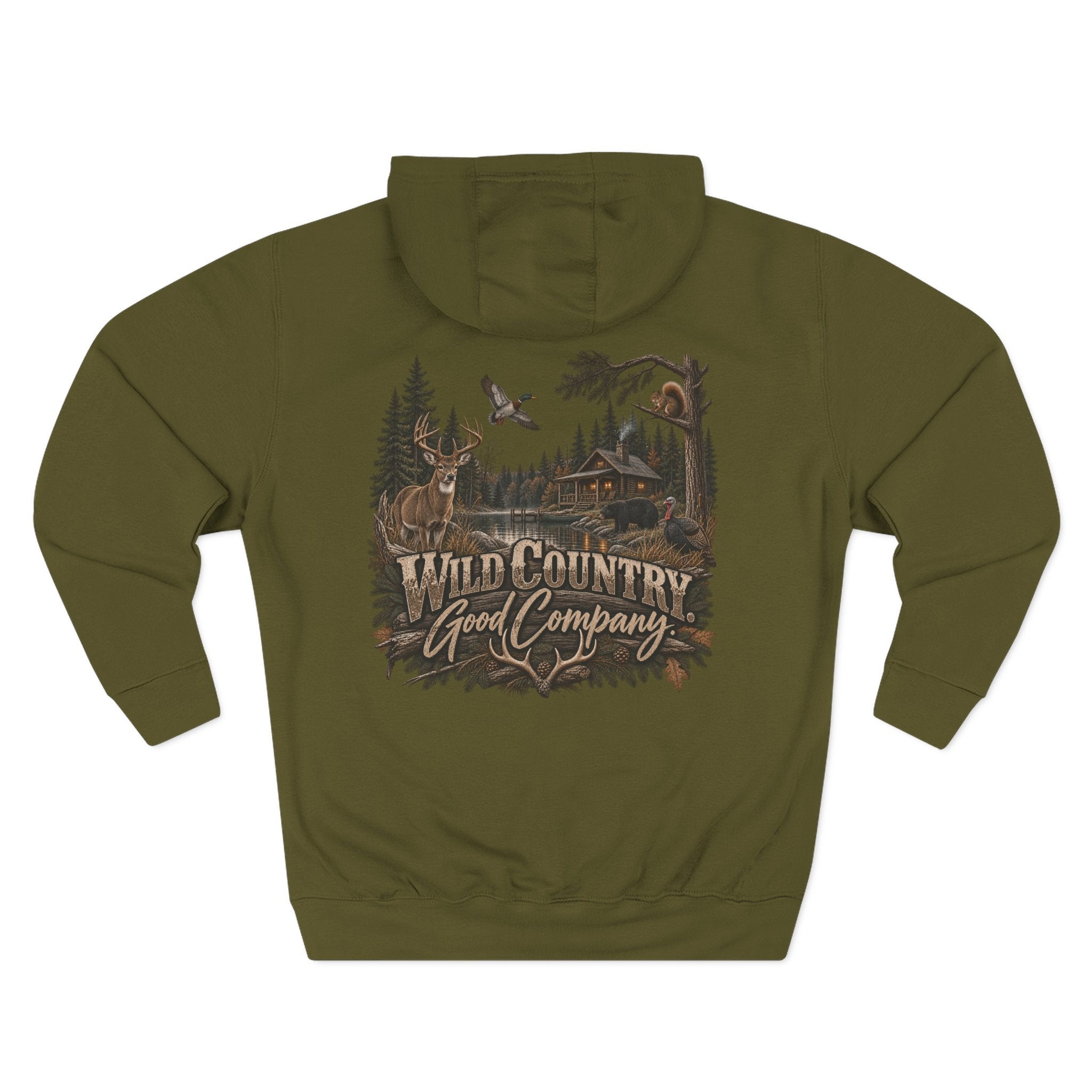 Wild Country Hoodie — "Wild Country Good Company" Graphic Fleece Pullover
