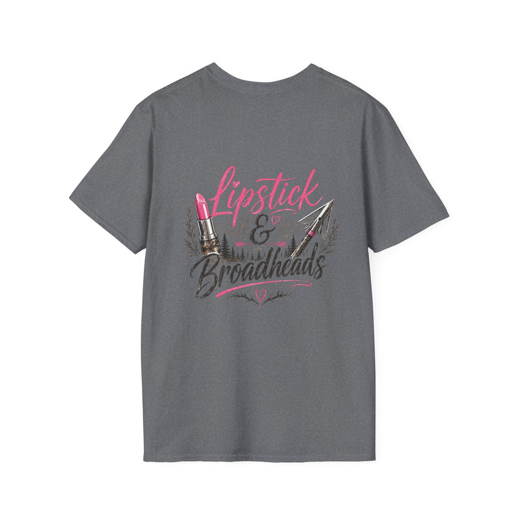 RACK & RIDGE Women's Lipstick & Broadheads Pink Antler Tee