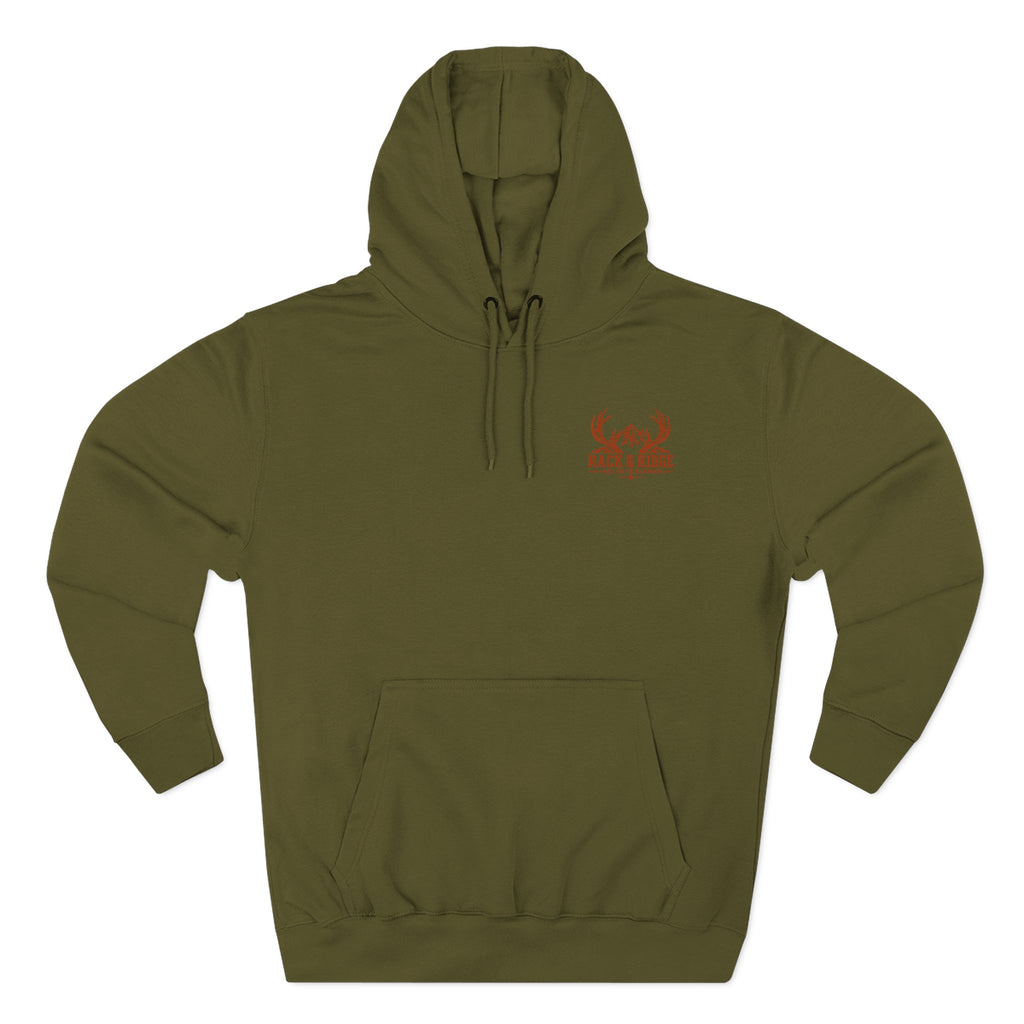 Antlers & Adrenaline Hoodie — Hunting Graphic Fleece Pullover