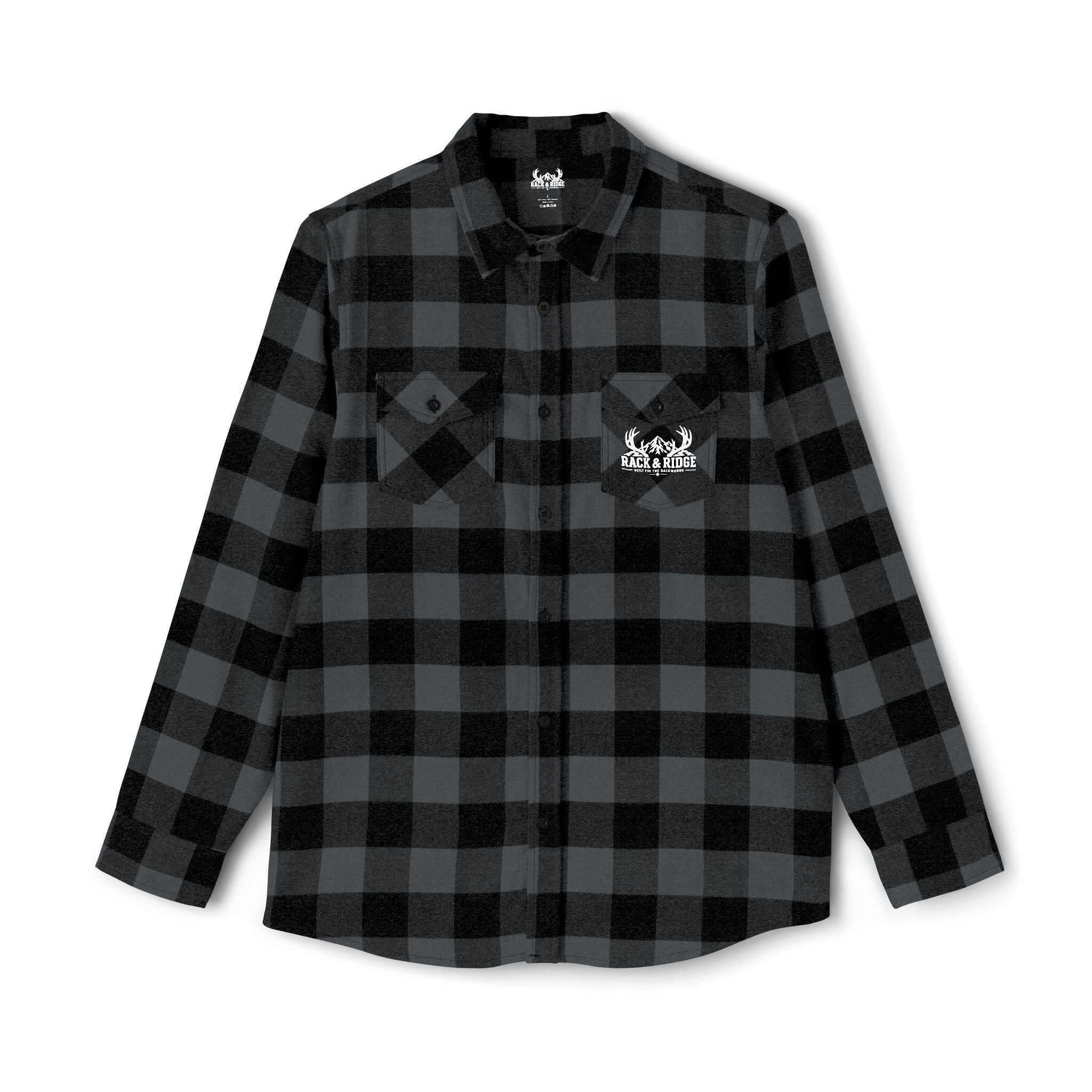 Rack & Ridge Buffalo Plaid Logo Flannel
