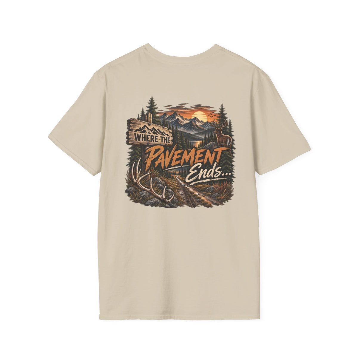 T-Shirt — 'Hike & Hike' Minimal Outdoor Logo Tee (Adventure, Nature Lover Gift)