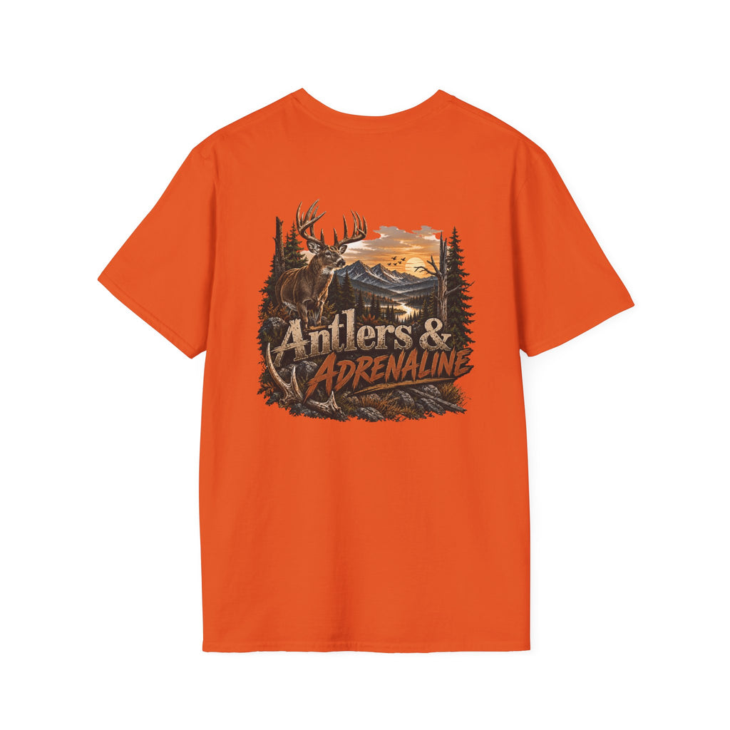 T-Shirt — Rack & Ridge Antler Logo Casual Outdoor Tee