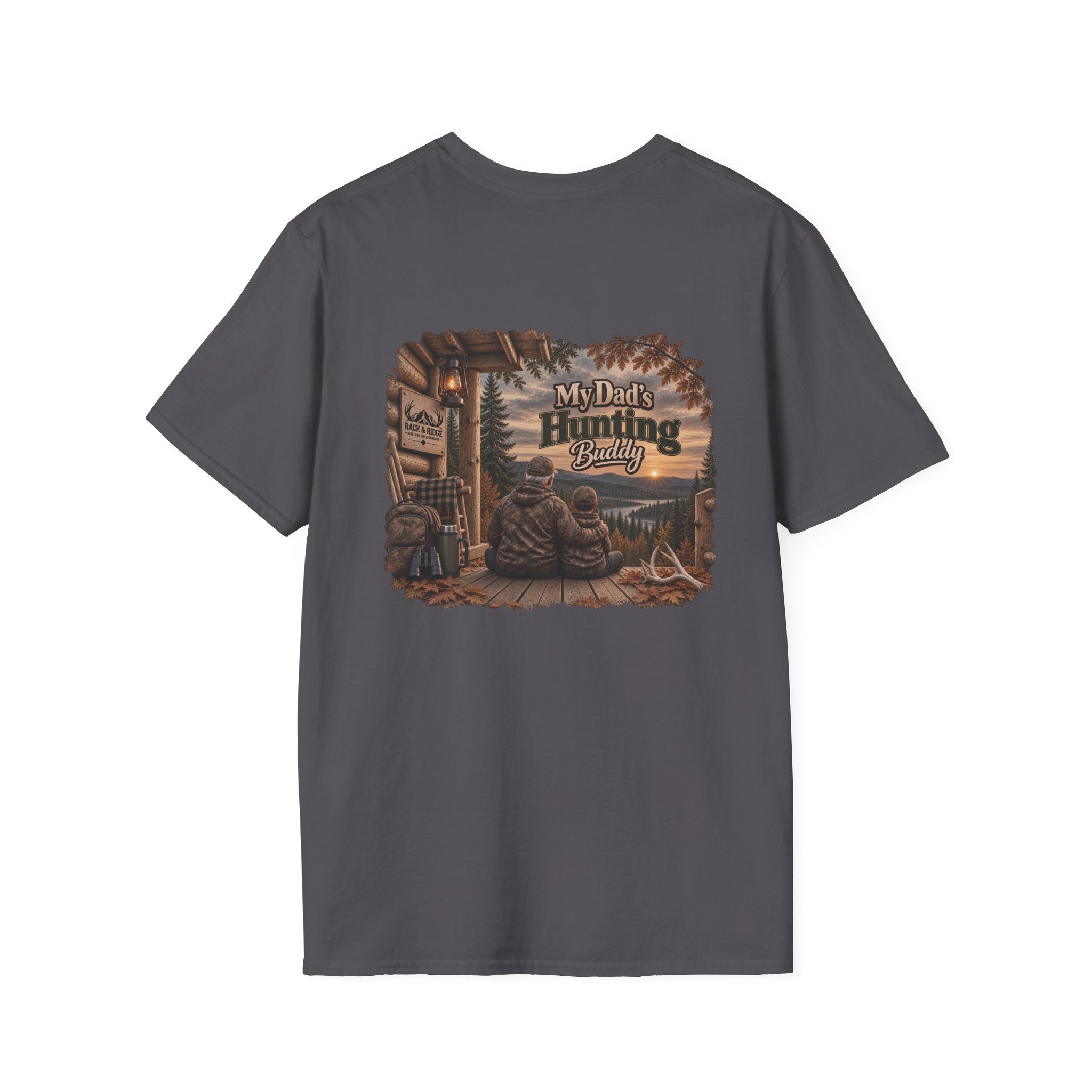 Rack & Ridge Deer Antler Logo T-Shirt — Hunting Outdoors Tee