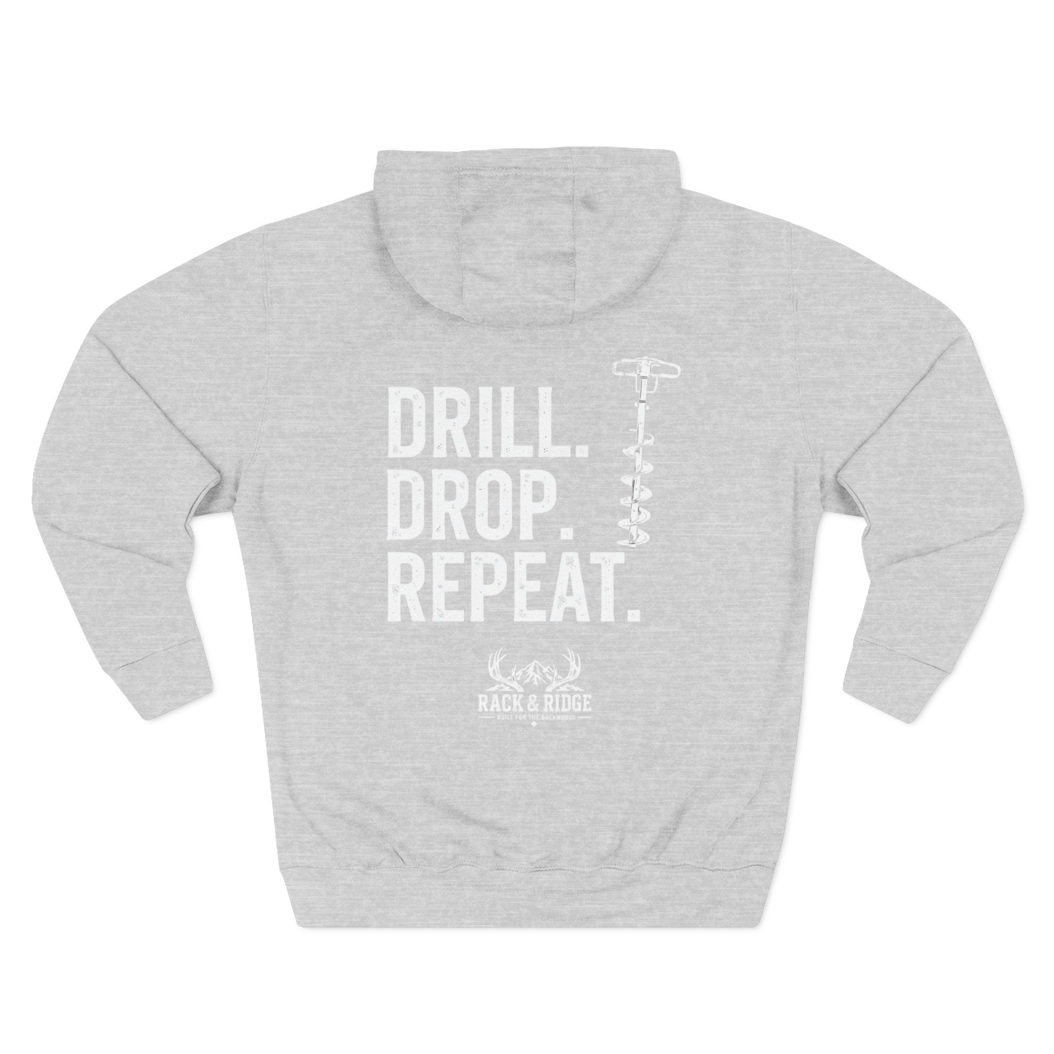 Drill. Drop. Repeat. | Rack & Ridge Hoodie