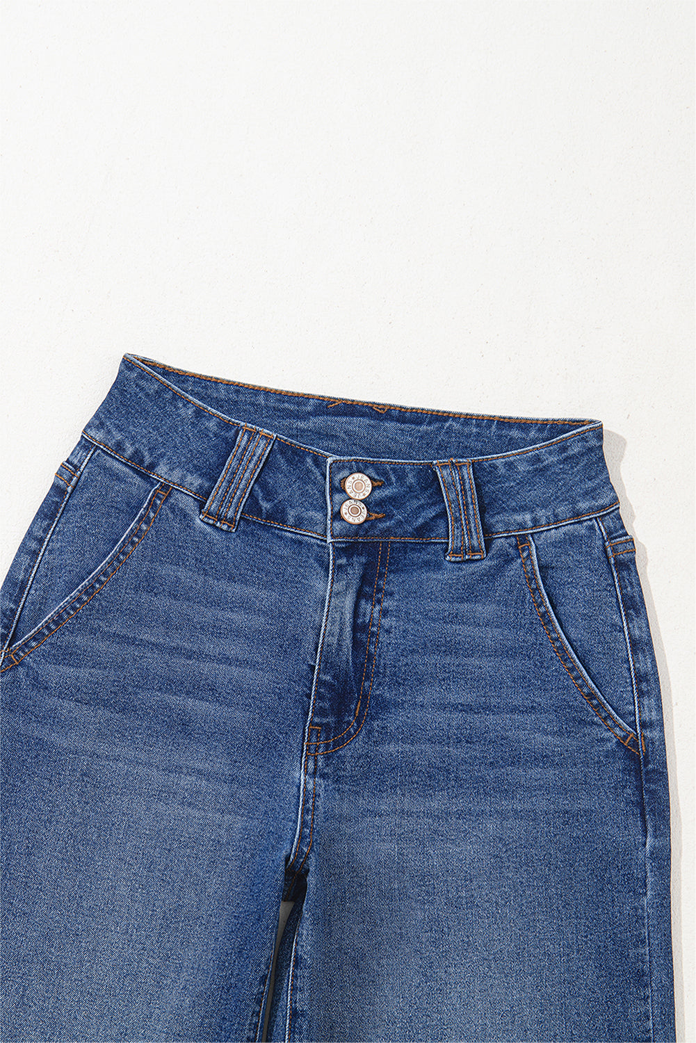 Denim Straight Leg Jeans