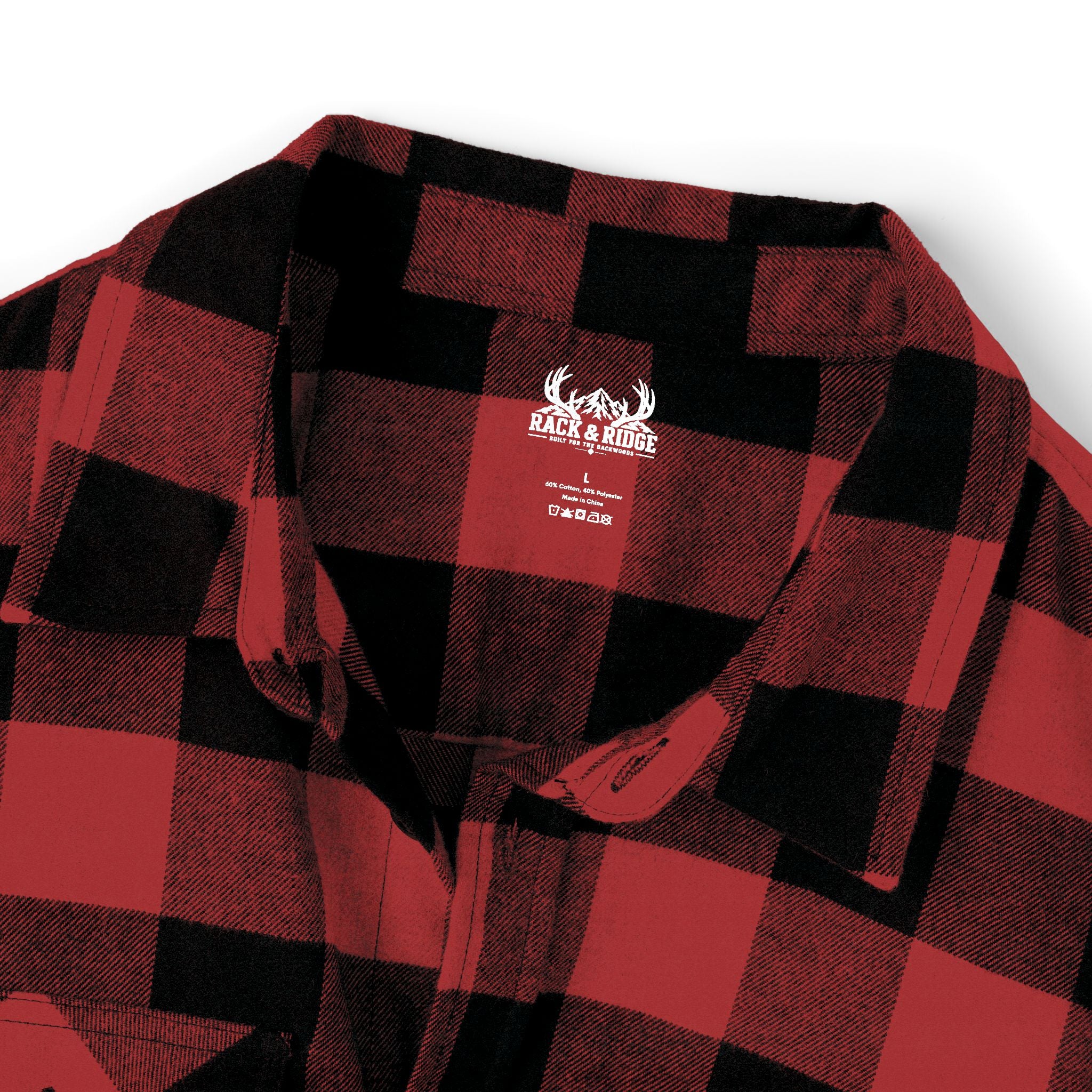 Rack & Ridge Buffalo Plaid Logo Flannel