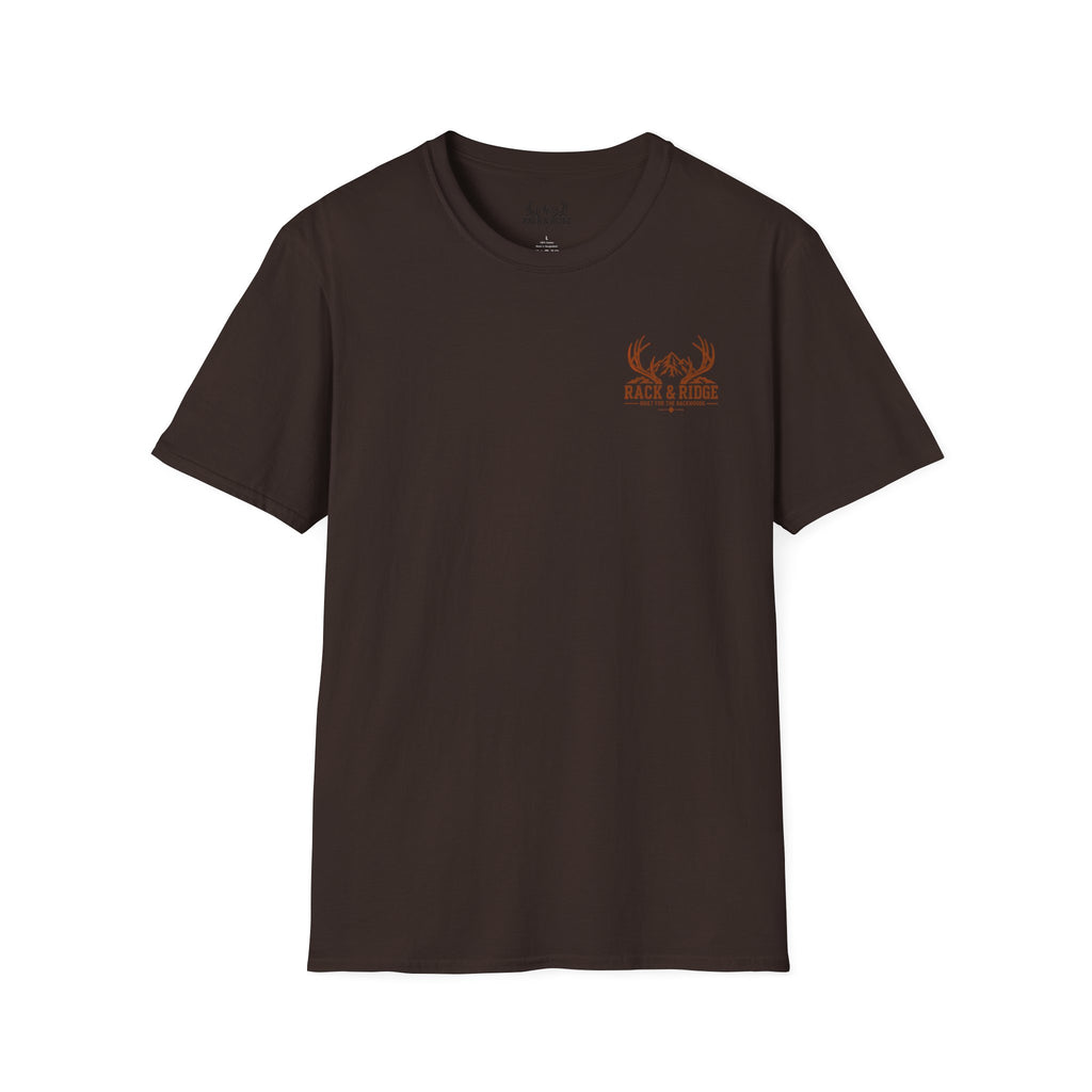 Rack & Ridge Hunting Logo T-Shirt — Casual Outdoor Tee for Hunters